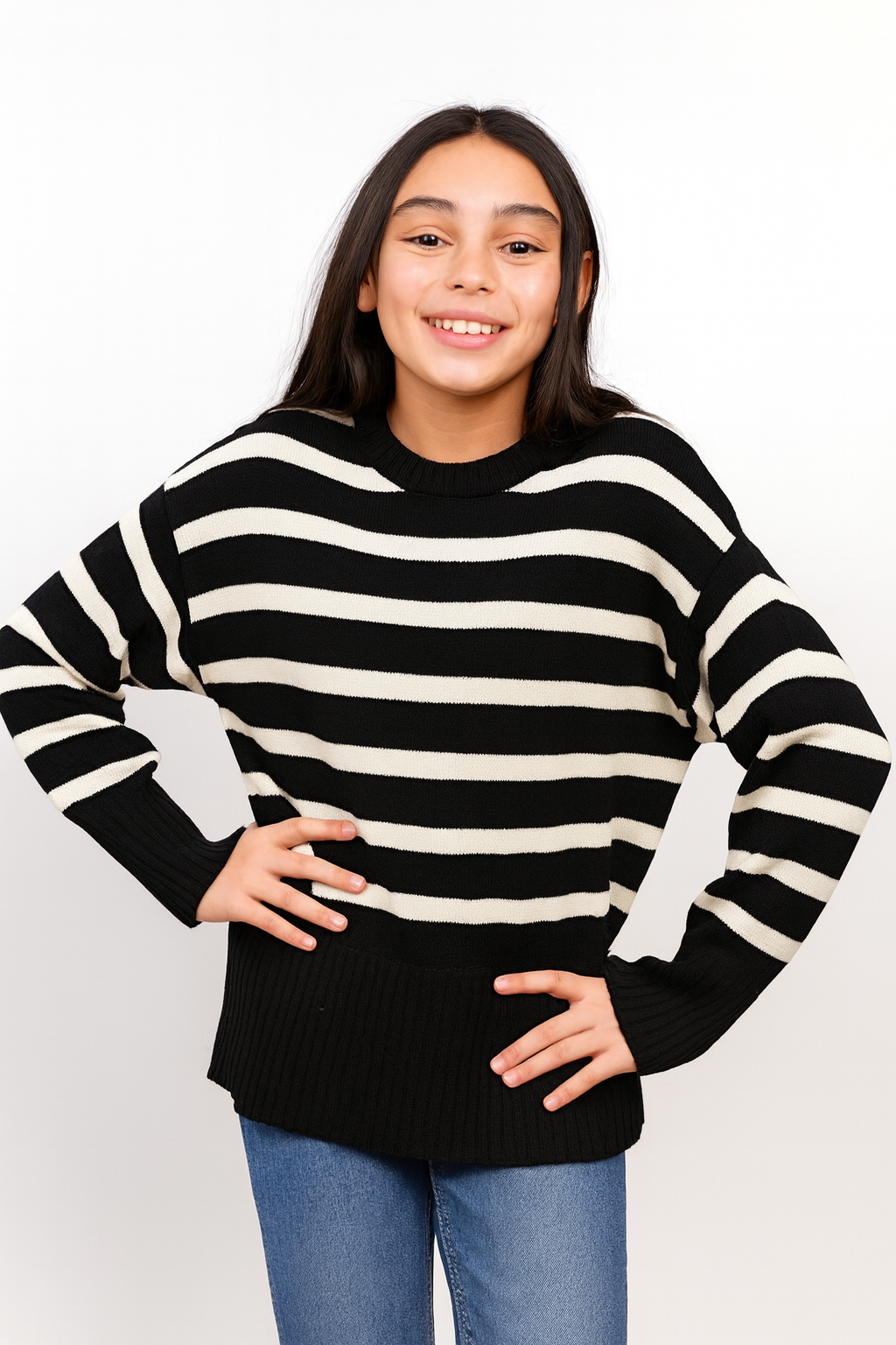 Willow Stripe Crewneck Sweater