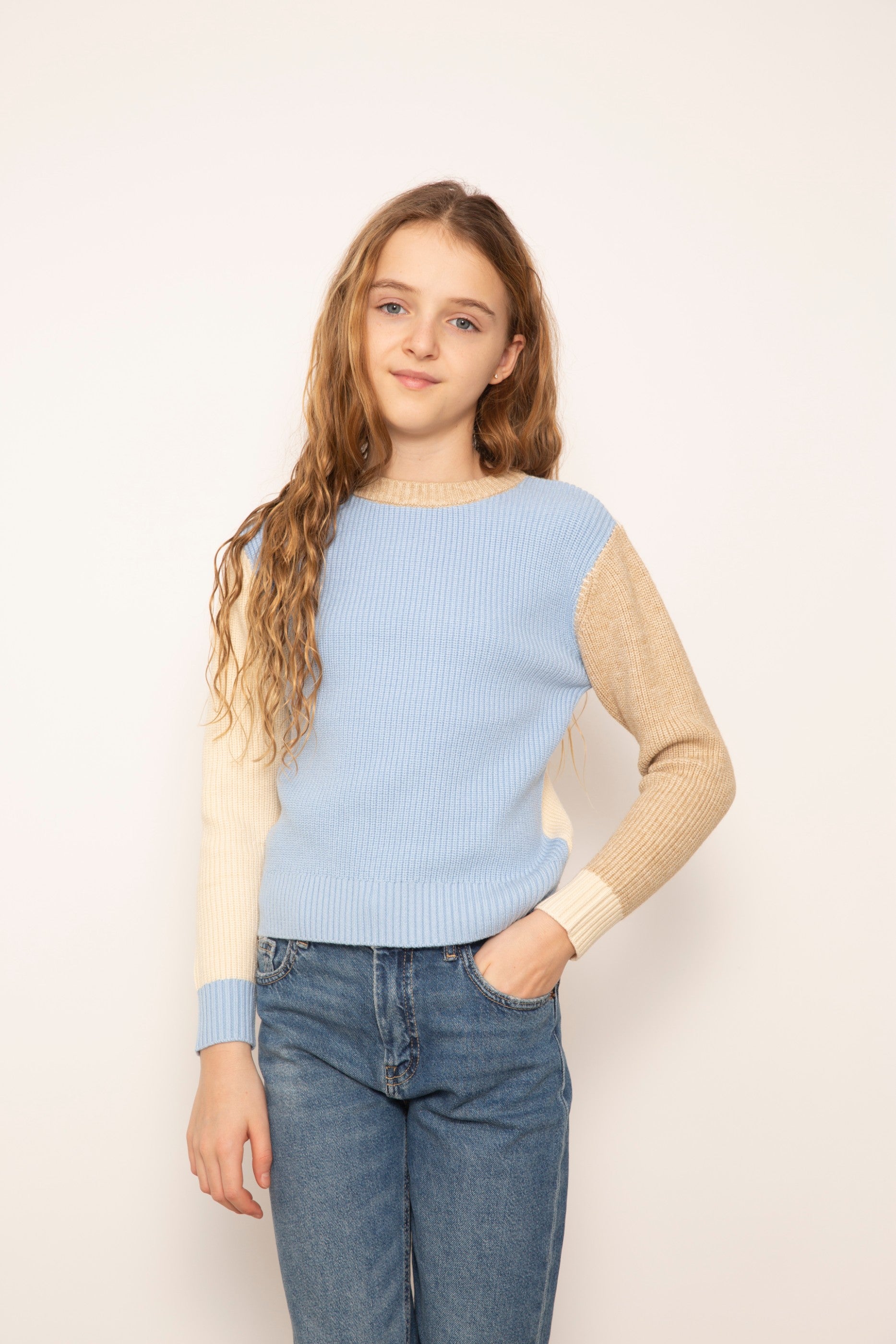 Mallory Crewneck Whipstitch Sweater