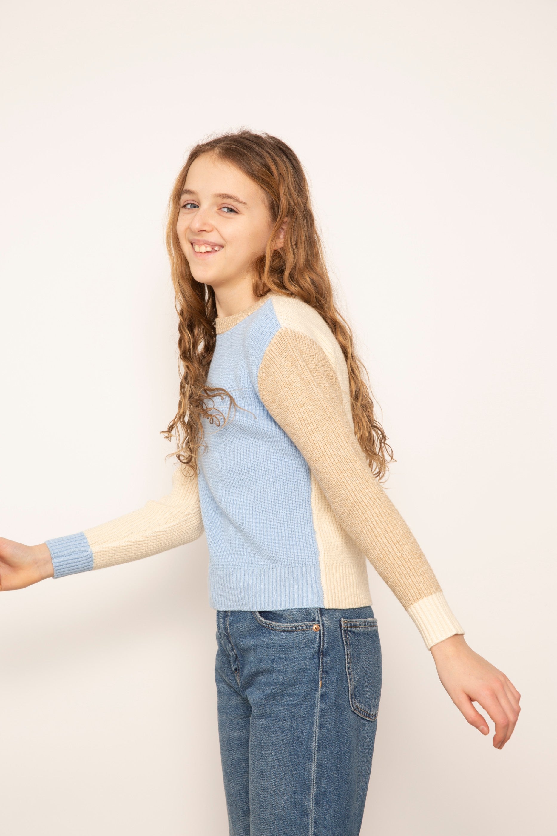 Mallory Crewneck Whipstitch Sweater
