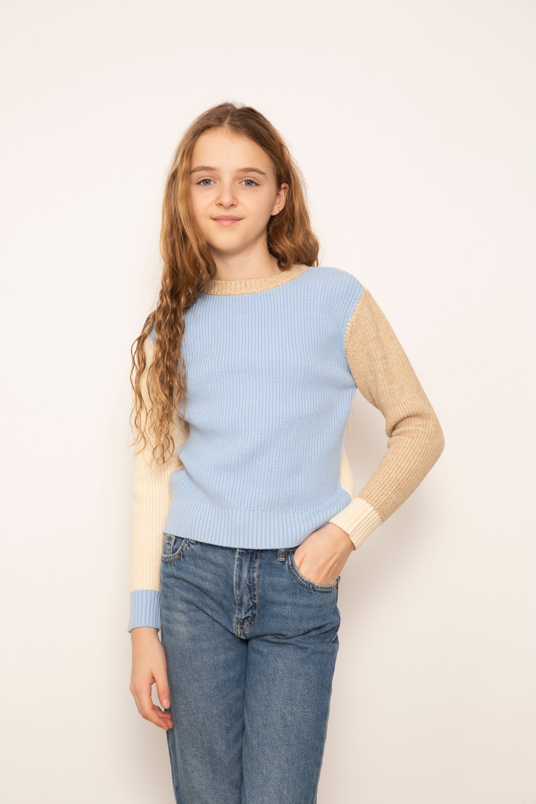 Mallory Crewneck Whipstitch Sweater
