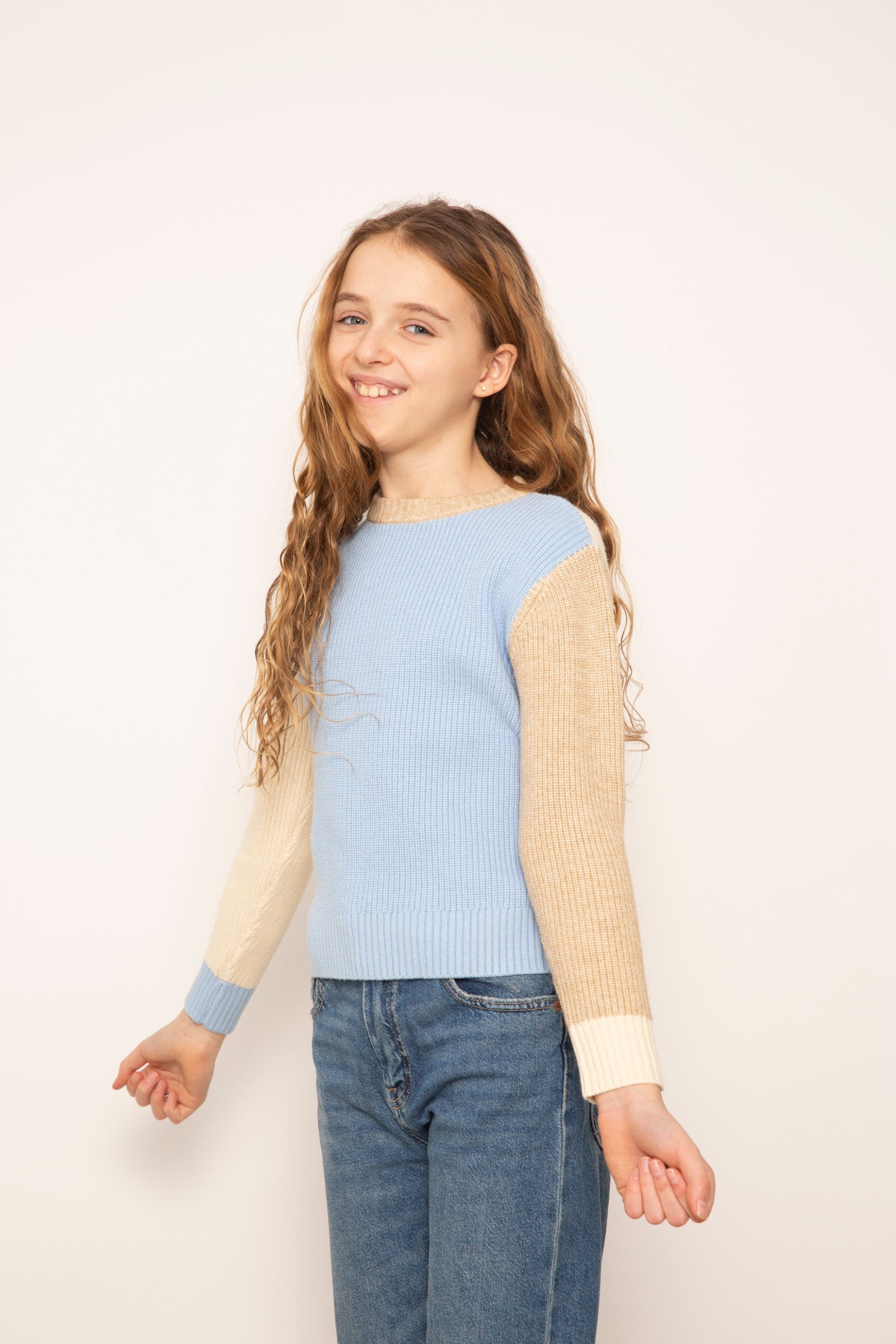 Mallory Crewneck Whipstitch Sweater