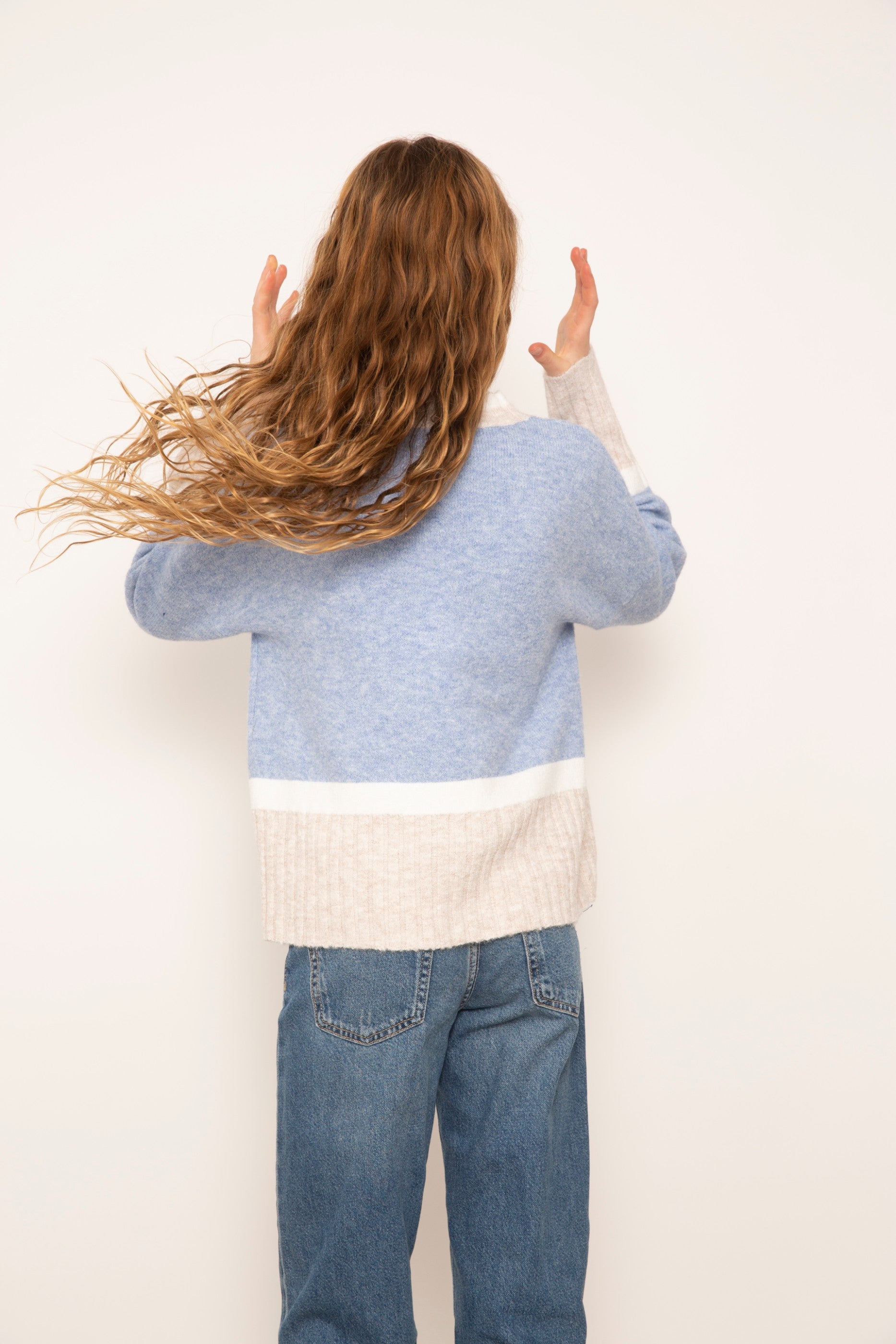 Maura Border Stripe Crewneck