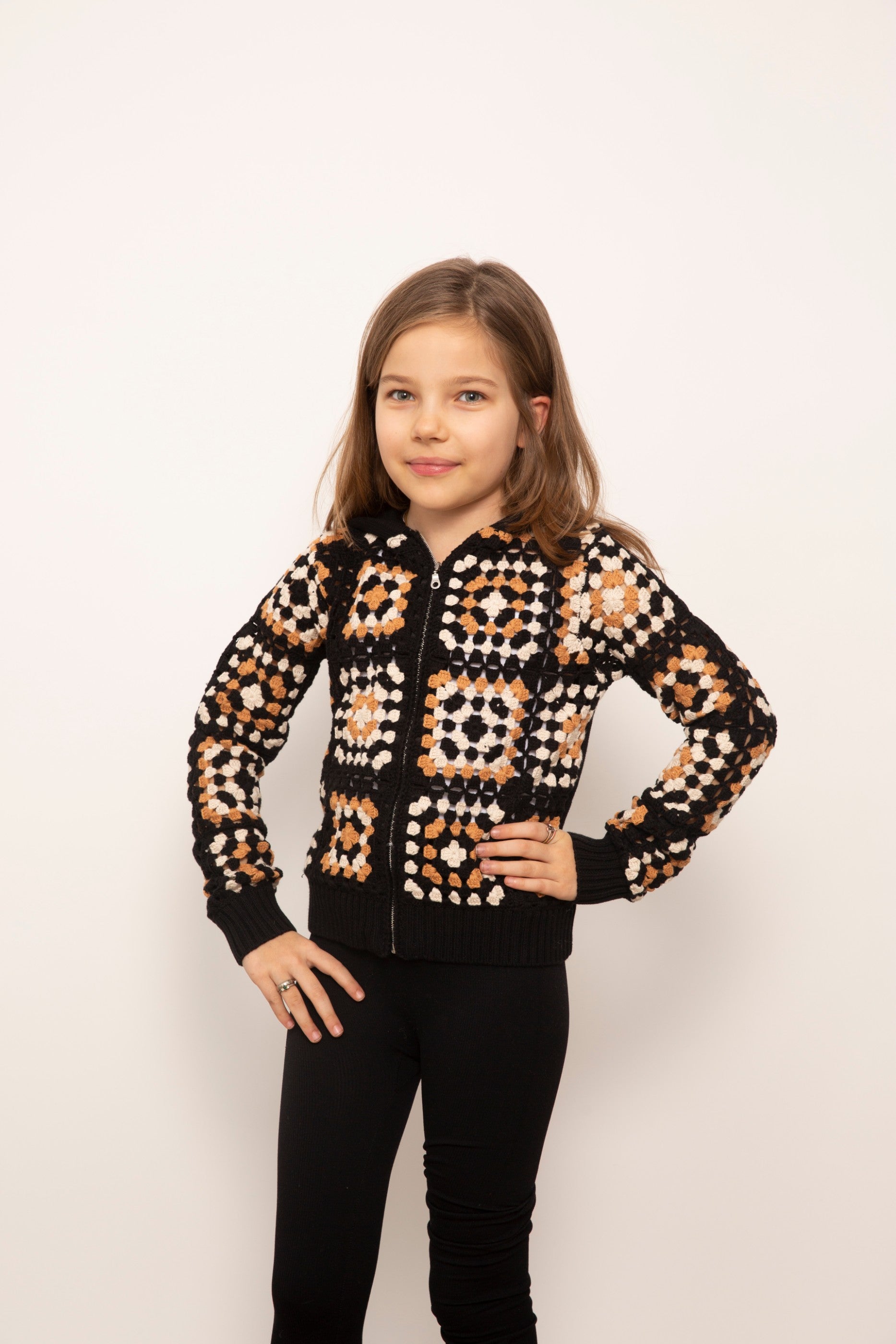 Casey Crochet Medallion Hoodie