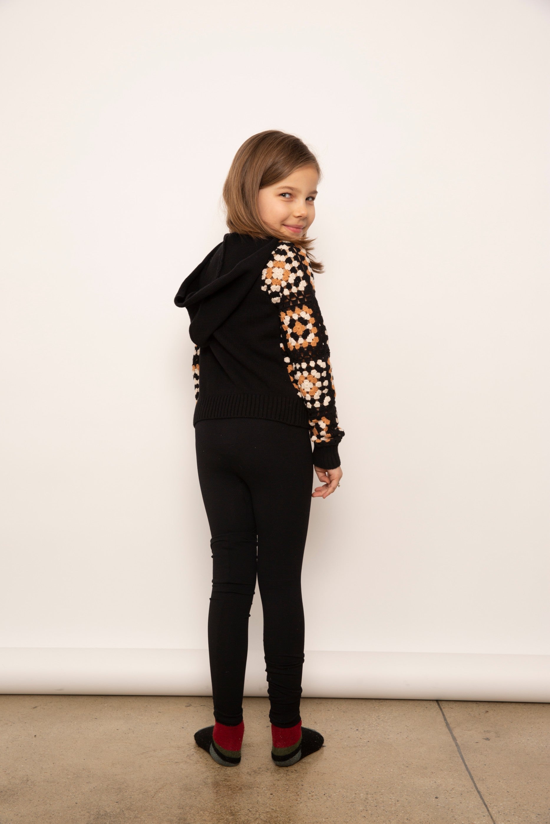 Casey Crochet Medallion Hoodie