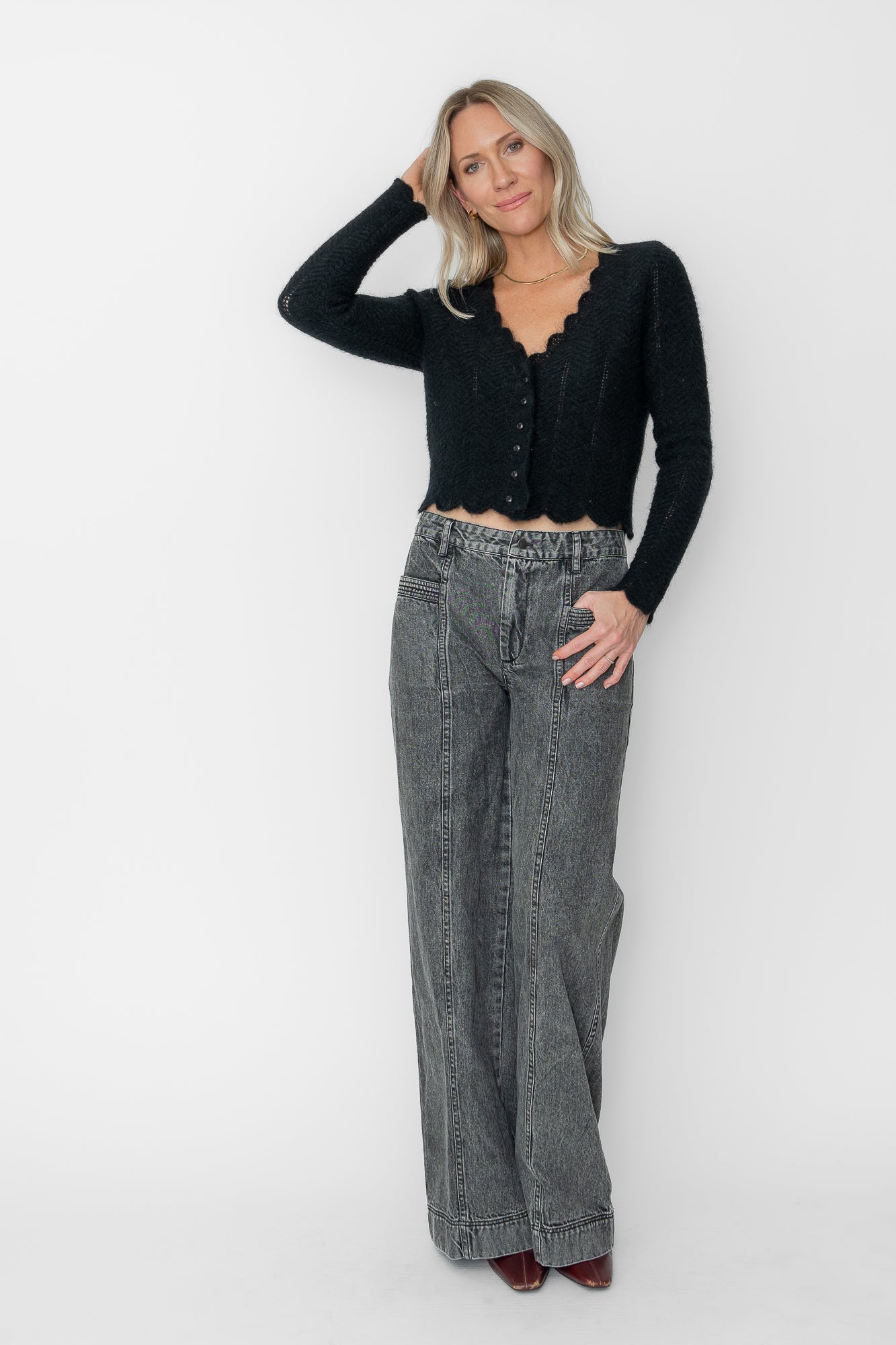 Amelie Scallop Cardigan