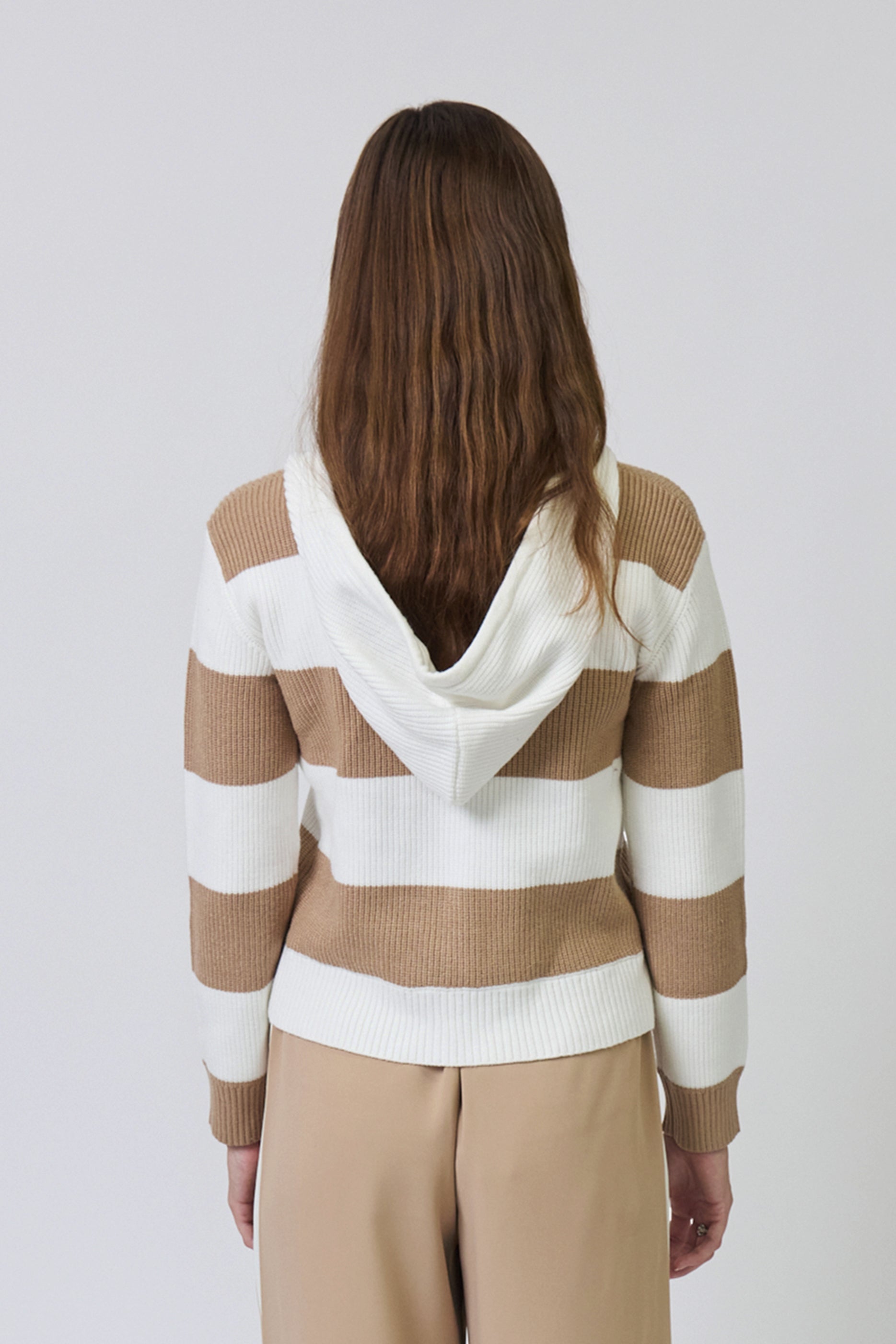 Chloe Hooded Rugby Cardigan