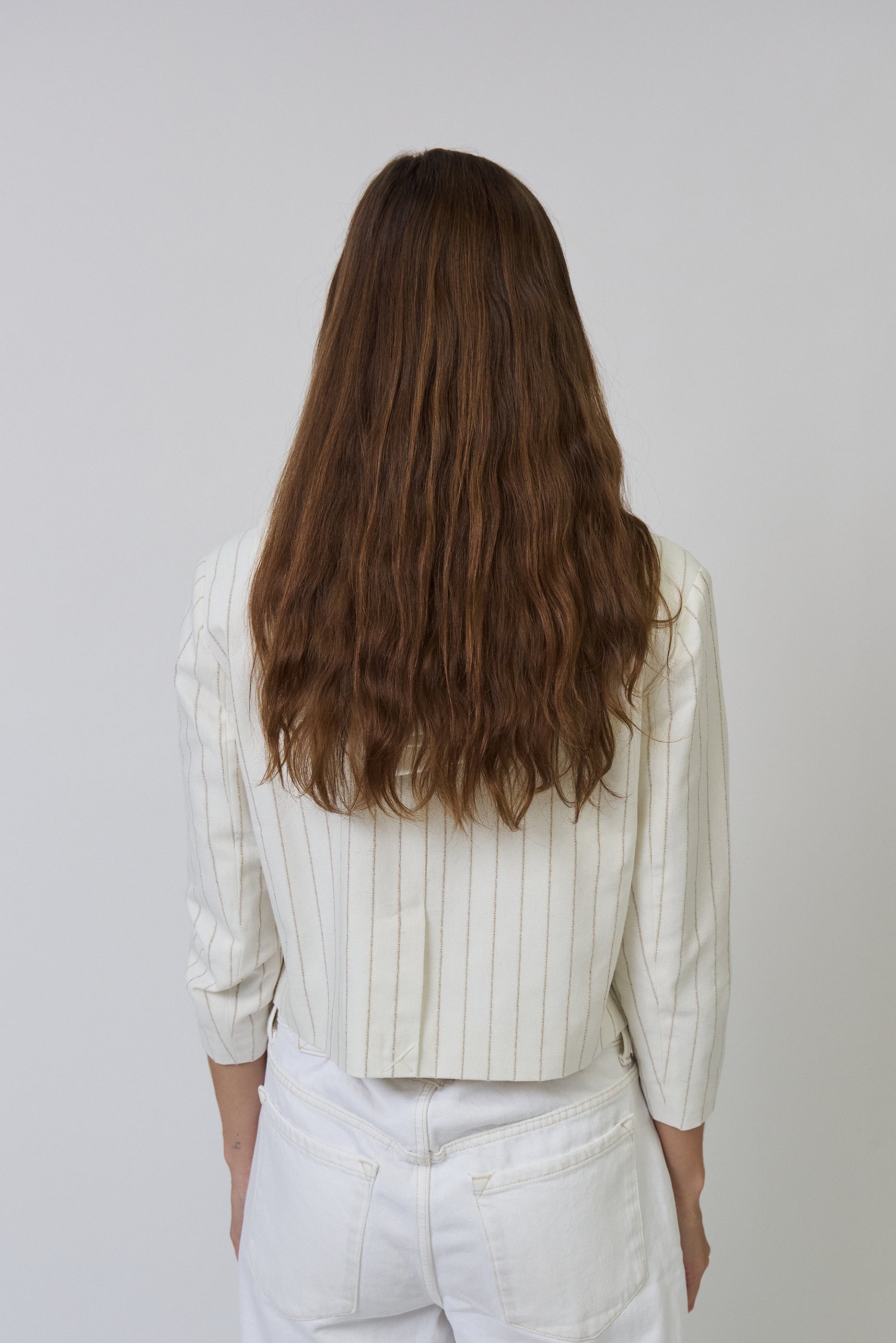 Serena Cropped Sleeve Dickey Jacket
