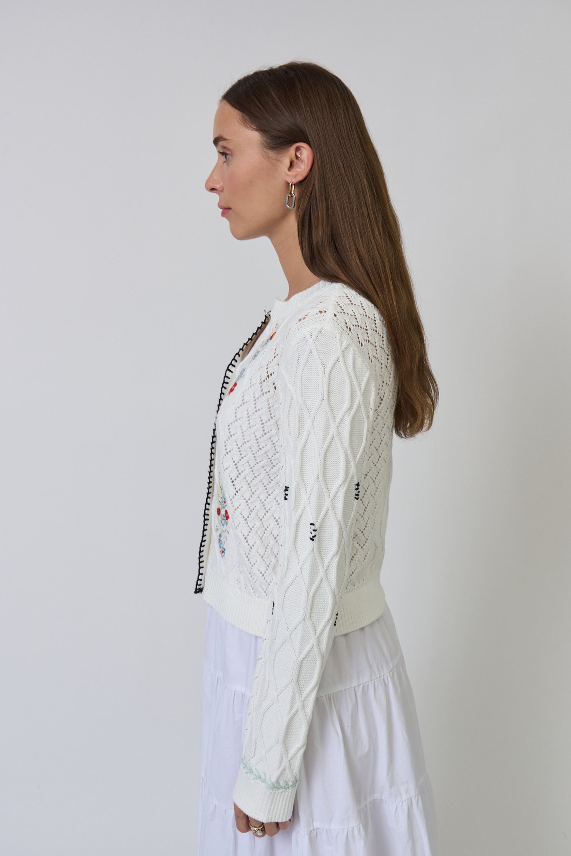 Jaden Embroidered Cardi