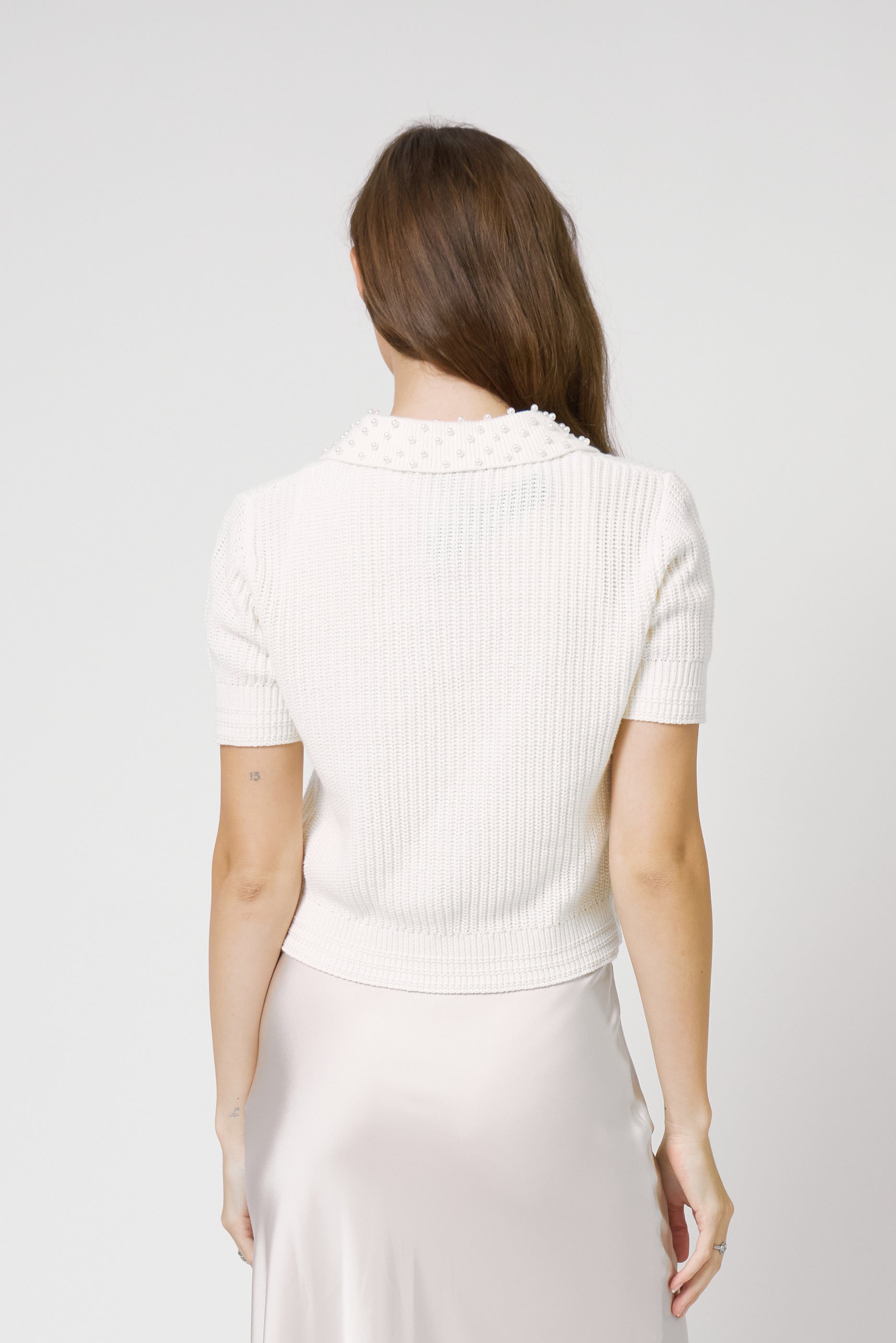 Charli Pearl Collared Polo
