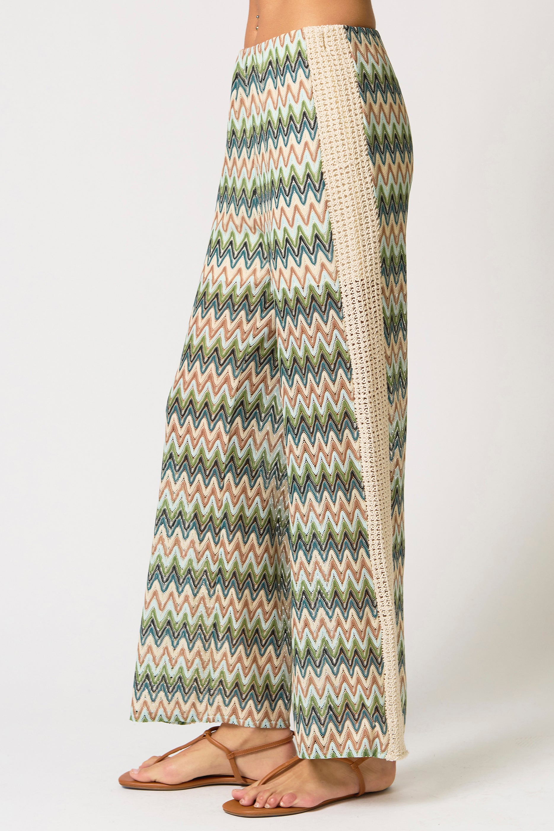 Celine Crochet Mid Rise Pants