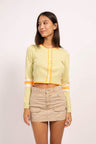 Dean Crew Neck Color Block Cardigan