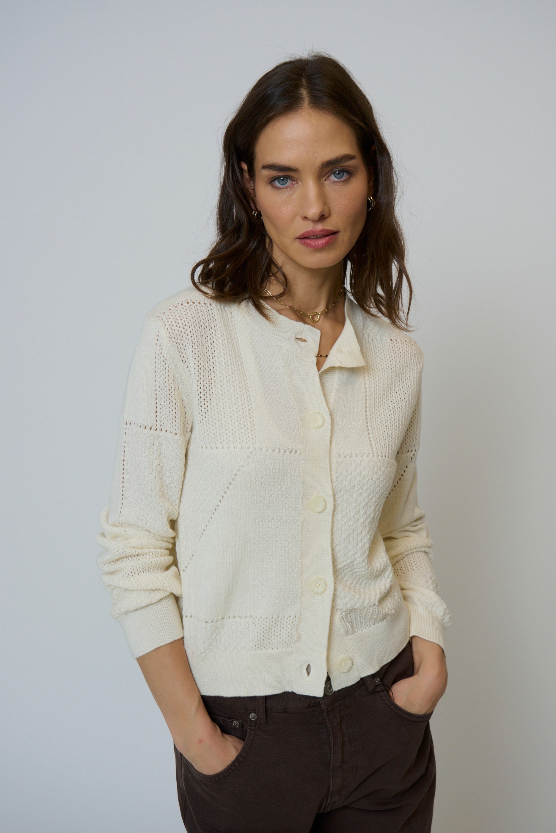 Lilla Patchwork Stitch Cardi