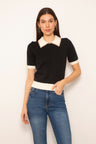 Collared Ss Knit