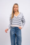 Striped V-Neck