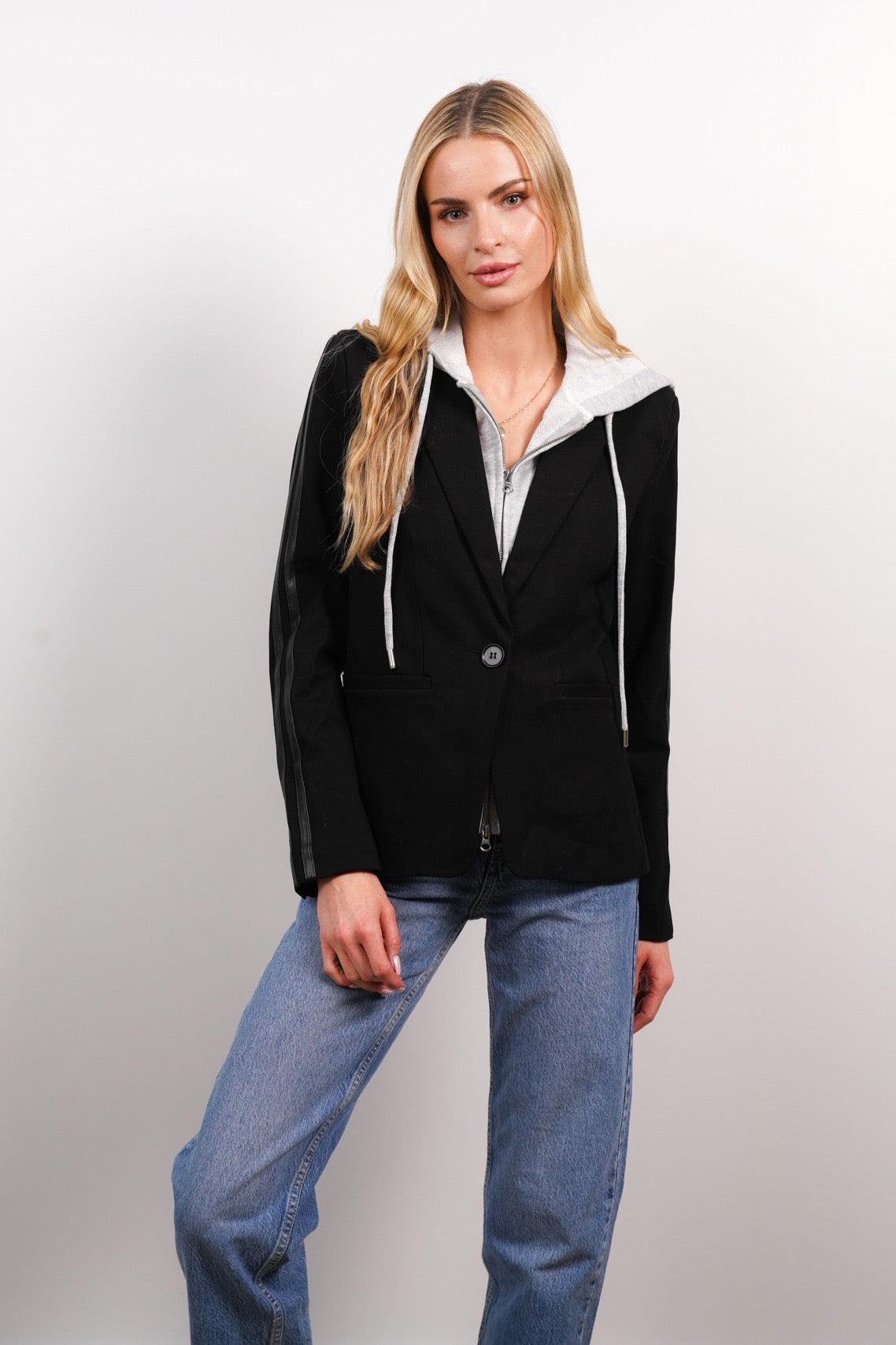 Avery Vegan Stripe Dickey Jacket