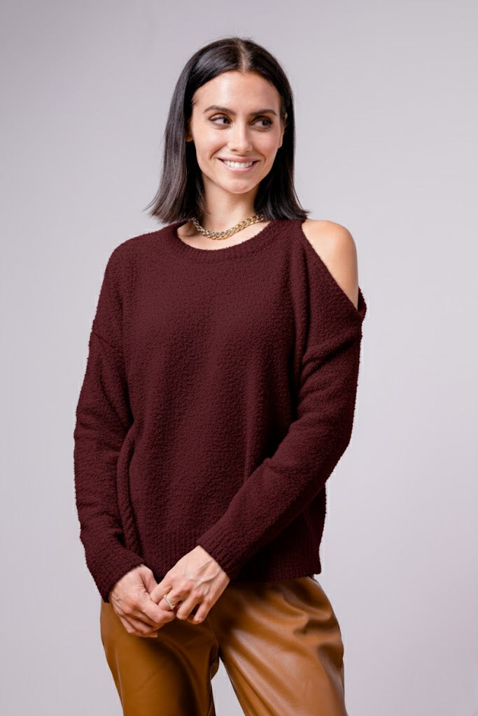 Noa Cut Out Shoulder Sweater