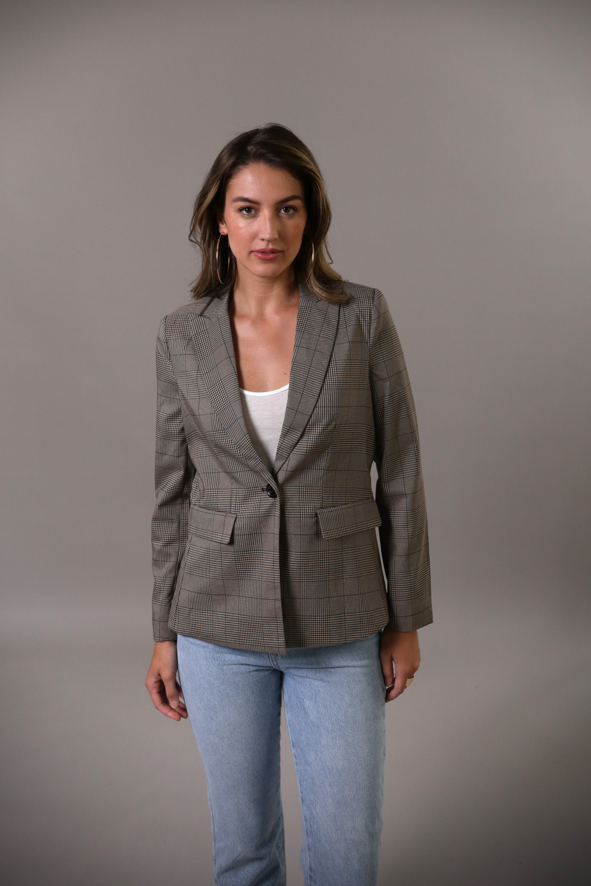 Jane St. Plaid Blazer