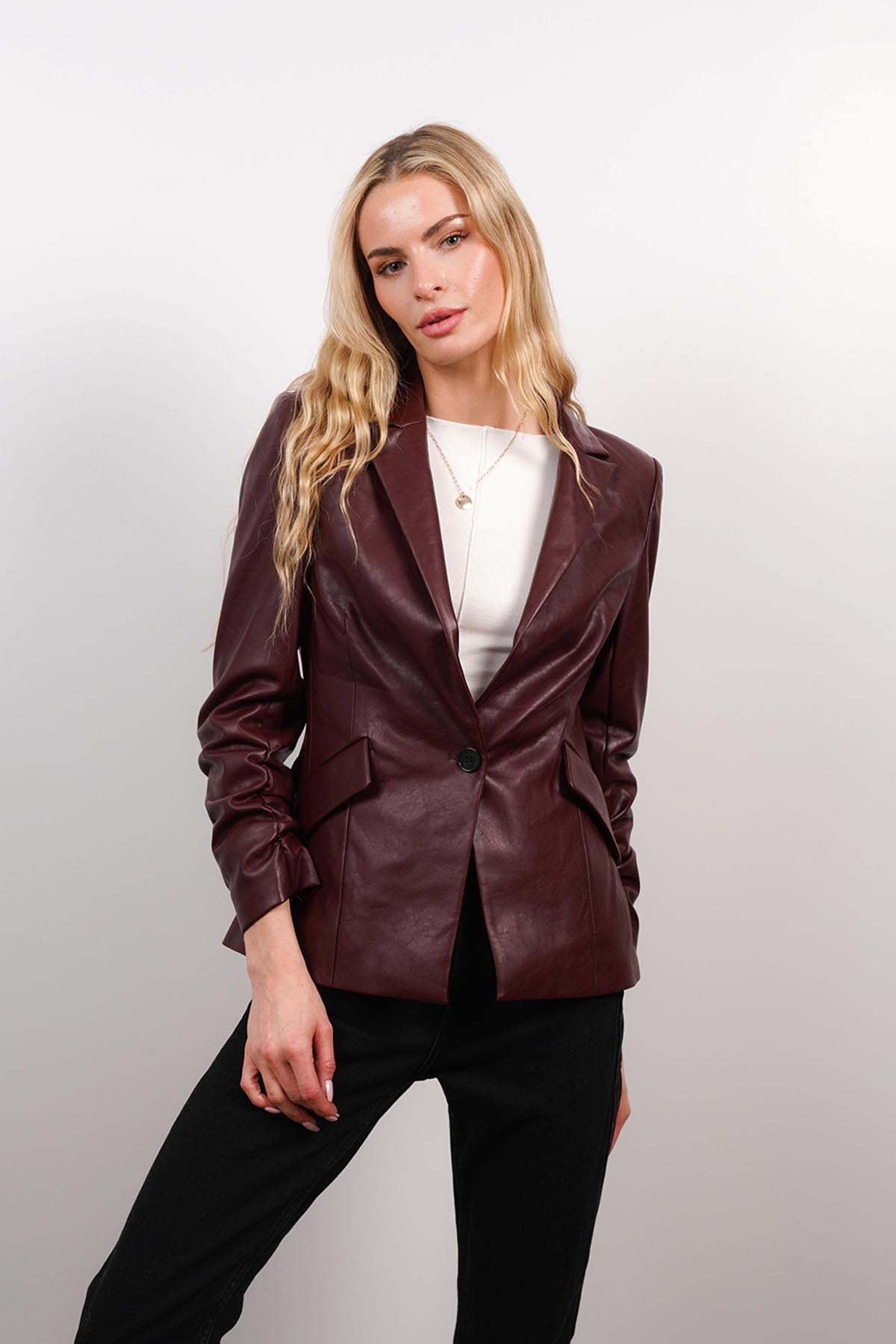 Wednesday Vegan Scrunch Blazer