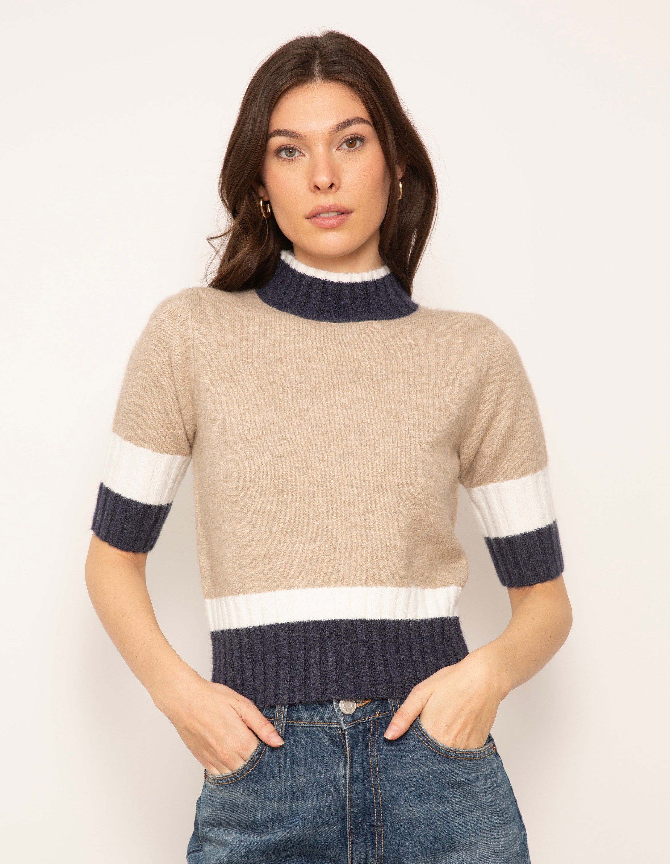 Millie Quarter Sleeve Turtleneck