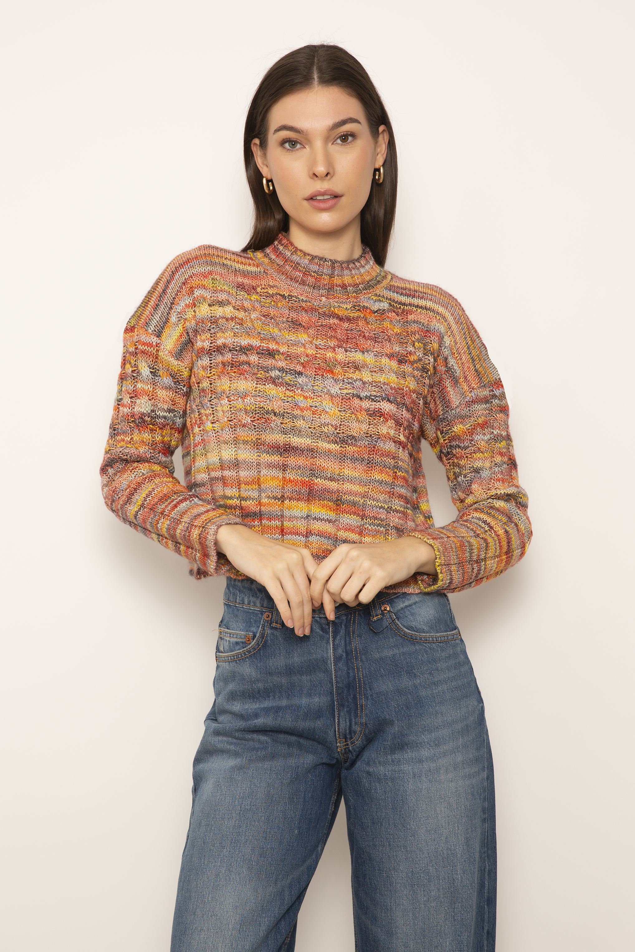 Grey Spacedye Turtleneck