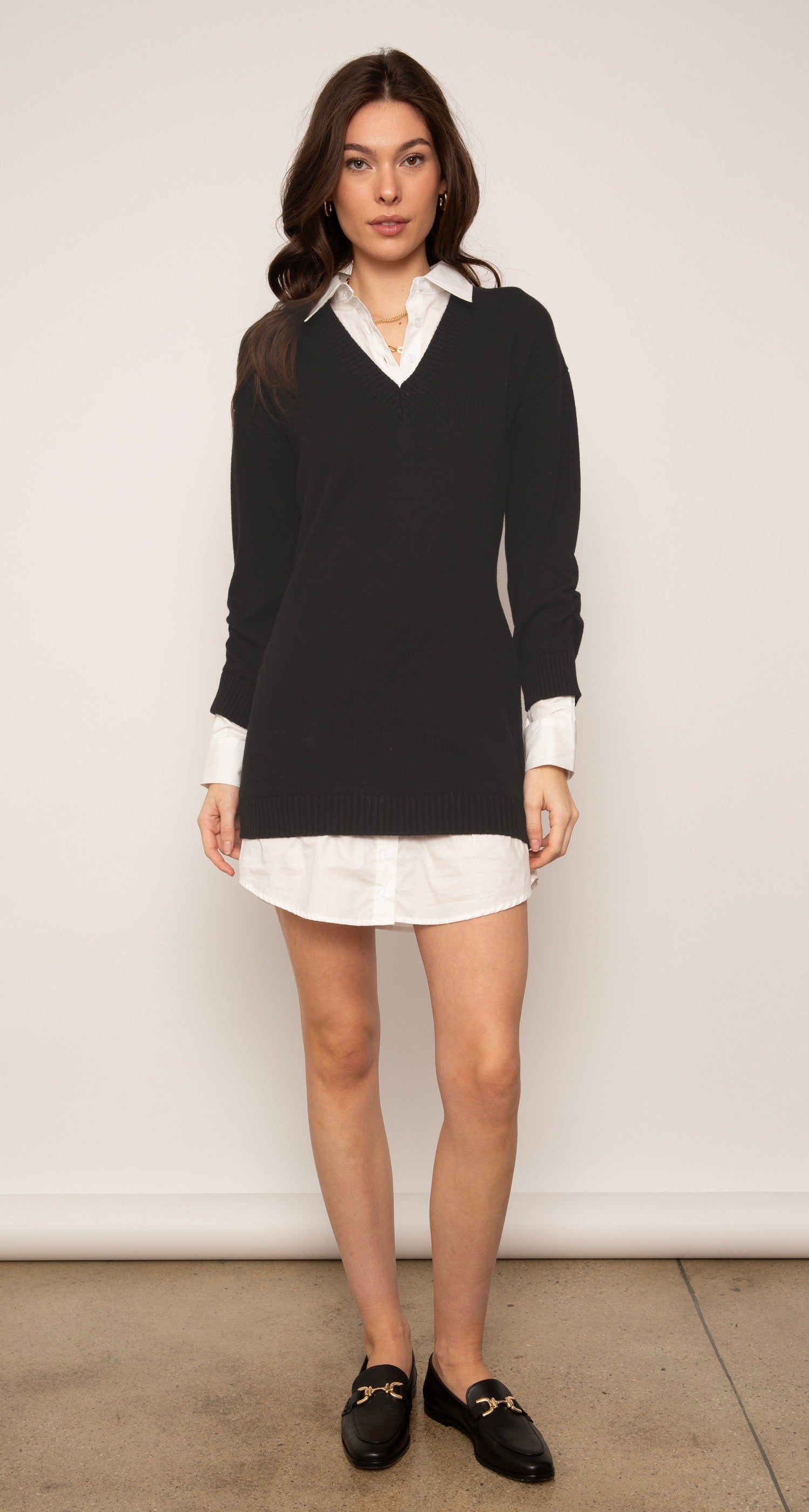 Tessa Twofer Sweater Dress