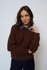 Dash Denim Collar Pullover