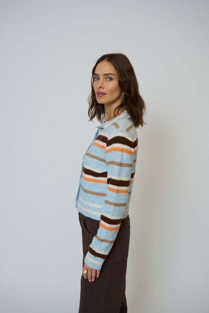 Ash Striped Cardigan