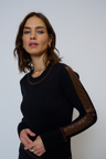Atlas Vegan Leather Accent Crew