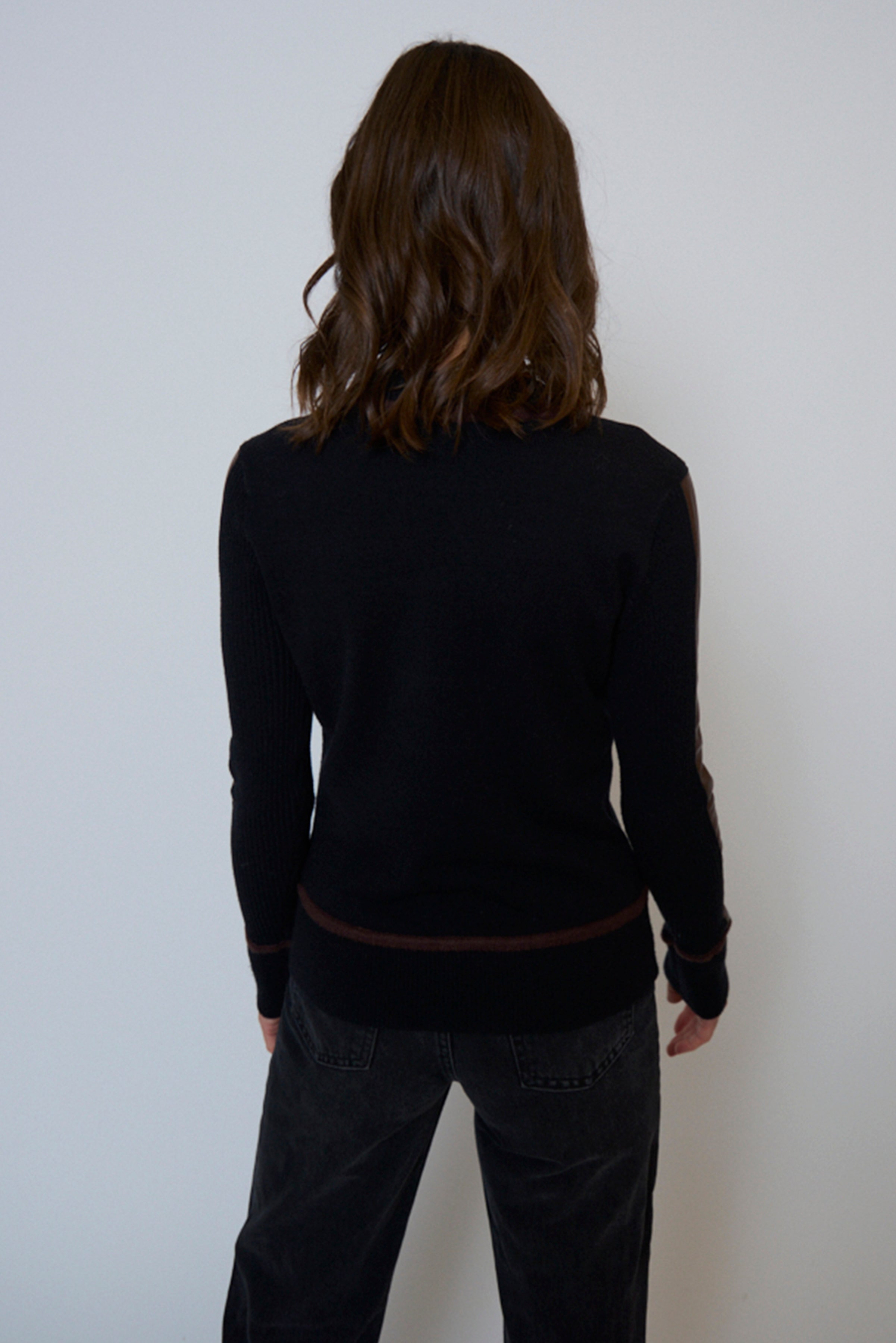 Atlas Vegan Leather Accent Crew