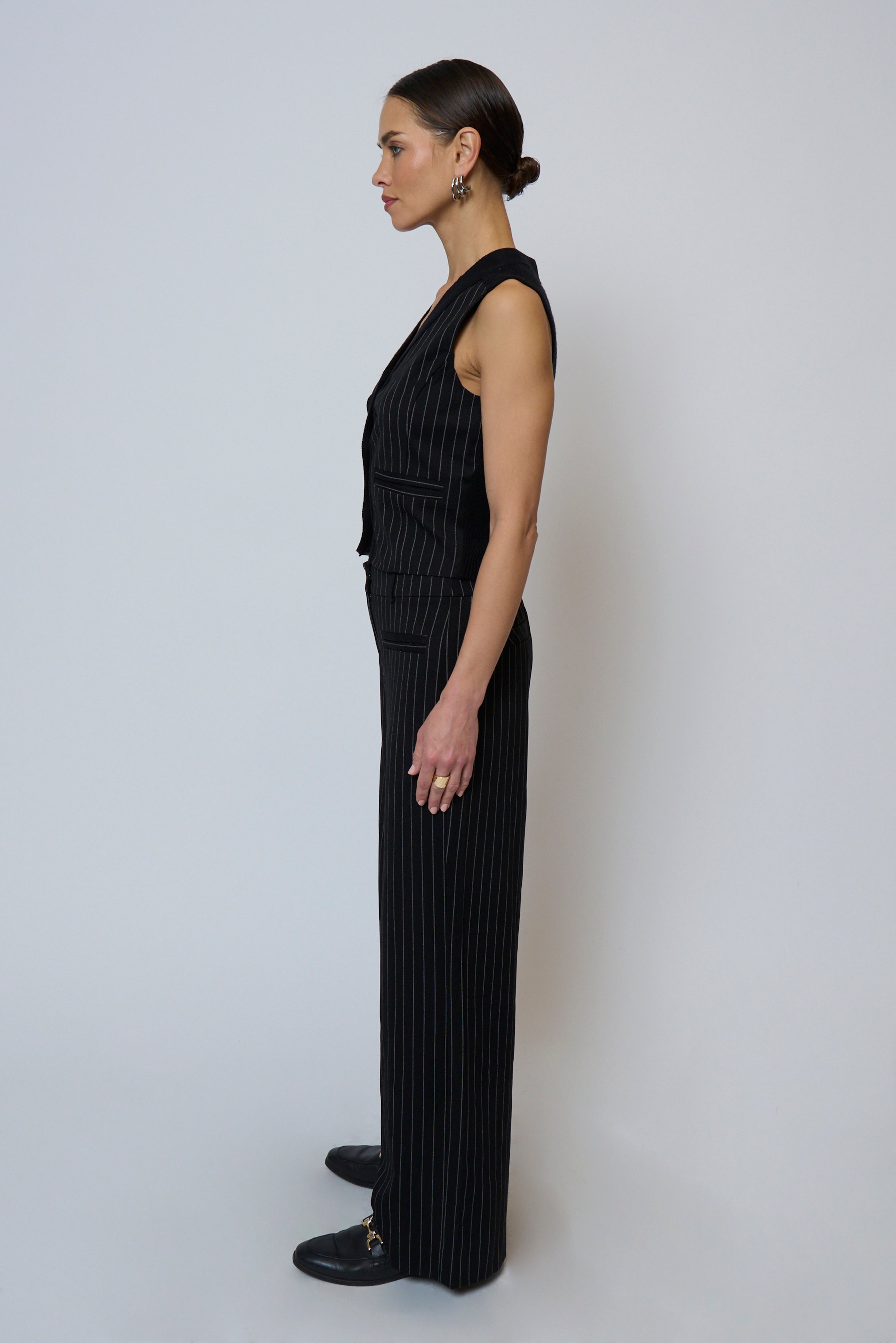 Astrid Pinstripe Vest