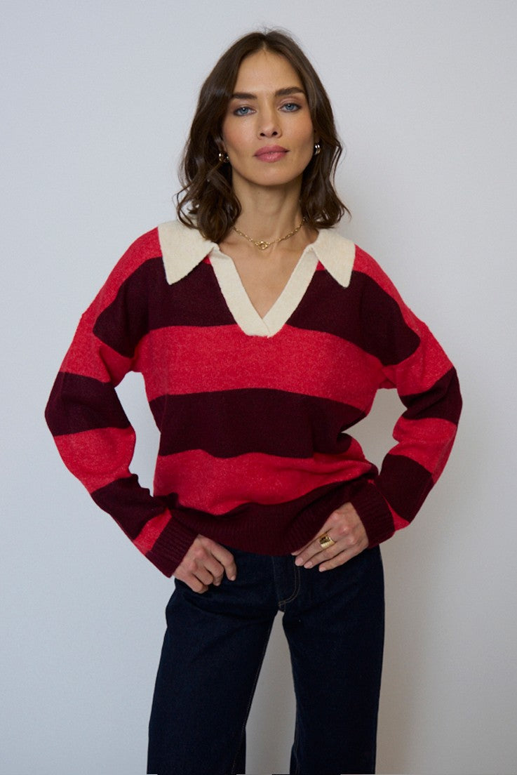 Marley Striped Rugby Sweater