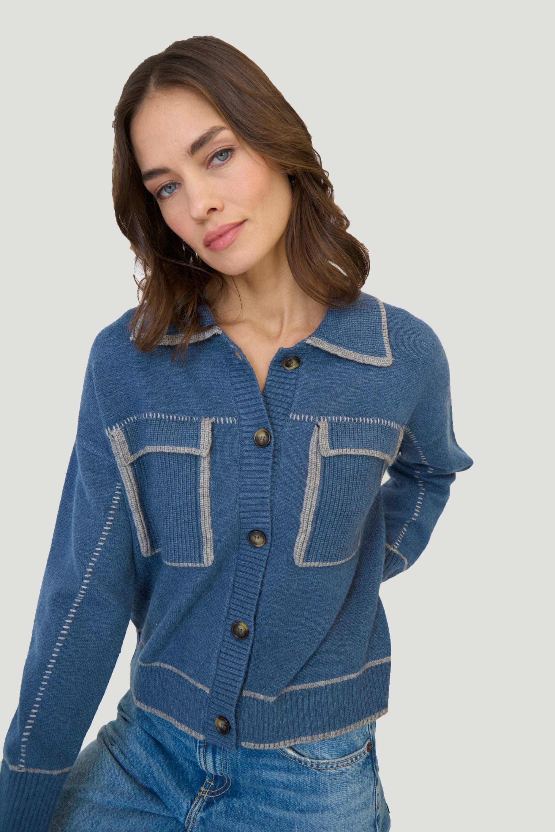 Myra Whipstitch Barn Sweater