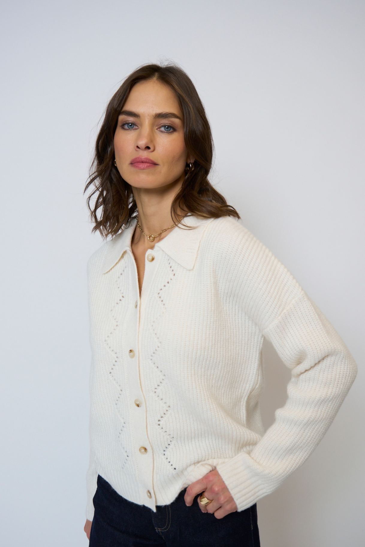 Olivia Pointelle Polo