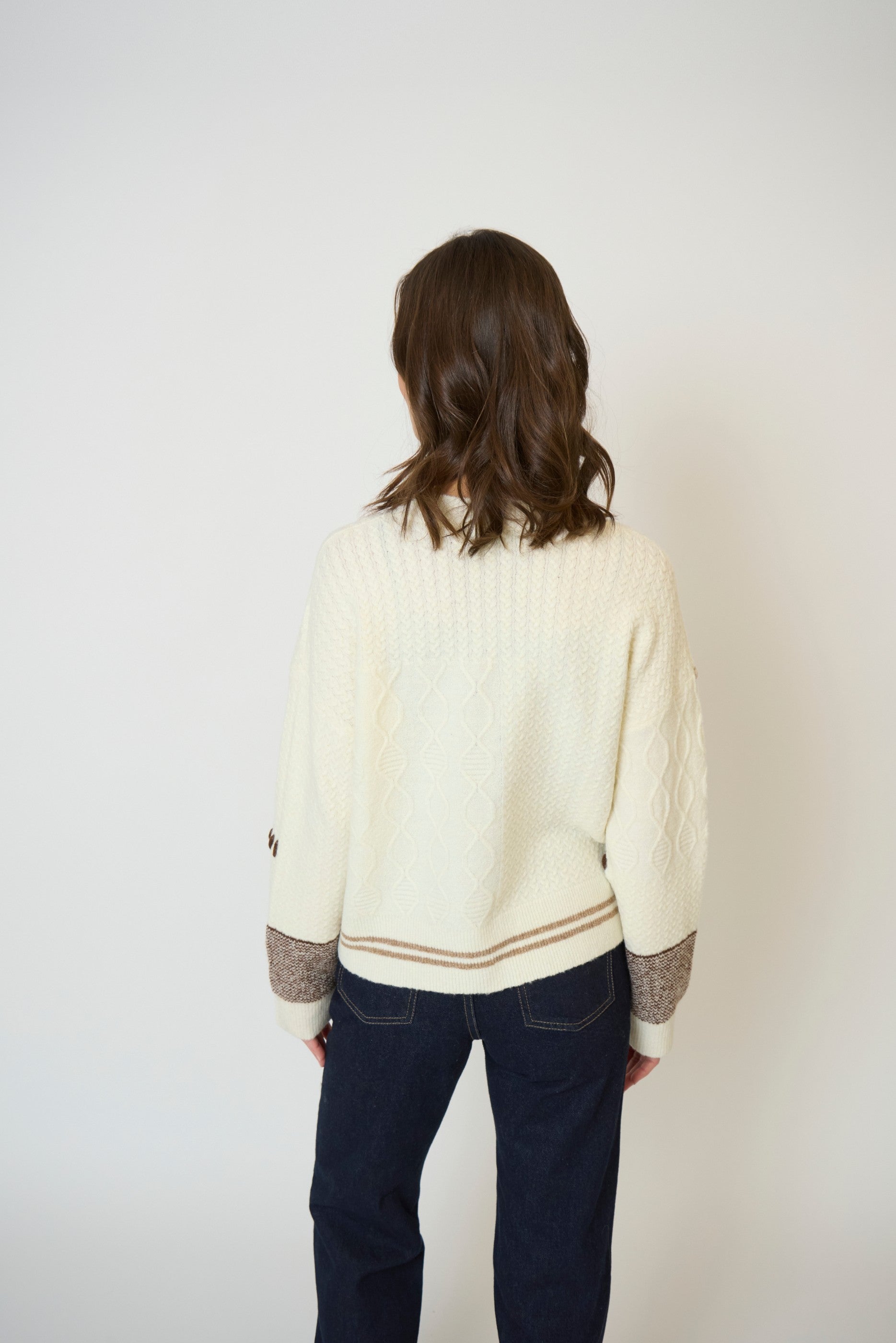 Patchwork Cropped Sweater