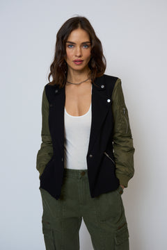 Billie Nylon Sleeve Blazer