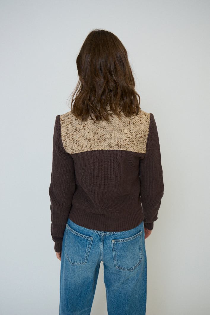 Halsey Tweed And Sweater Jacket