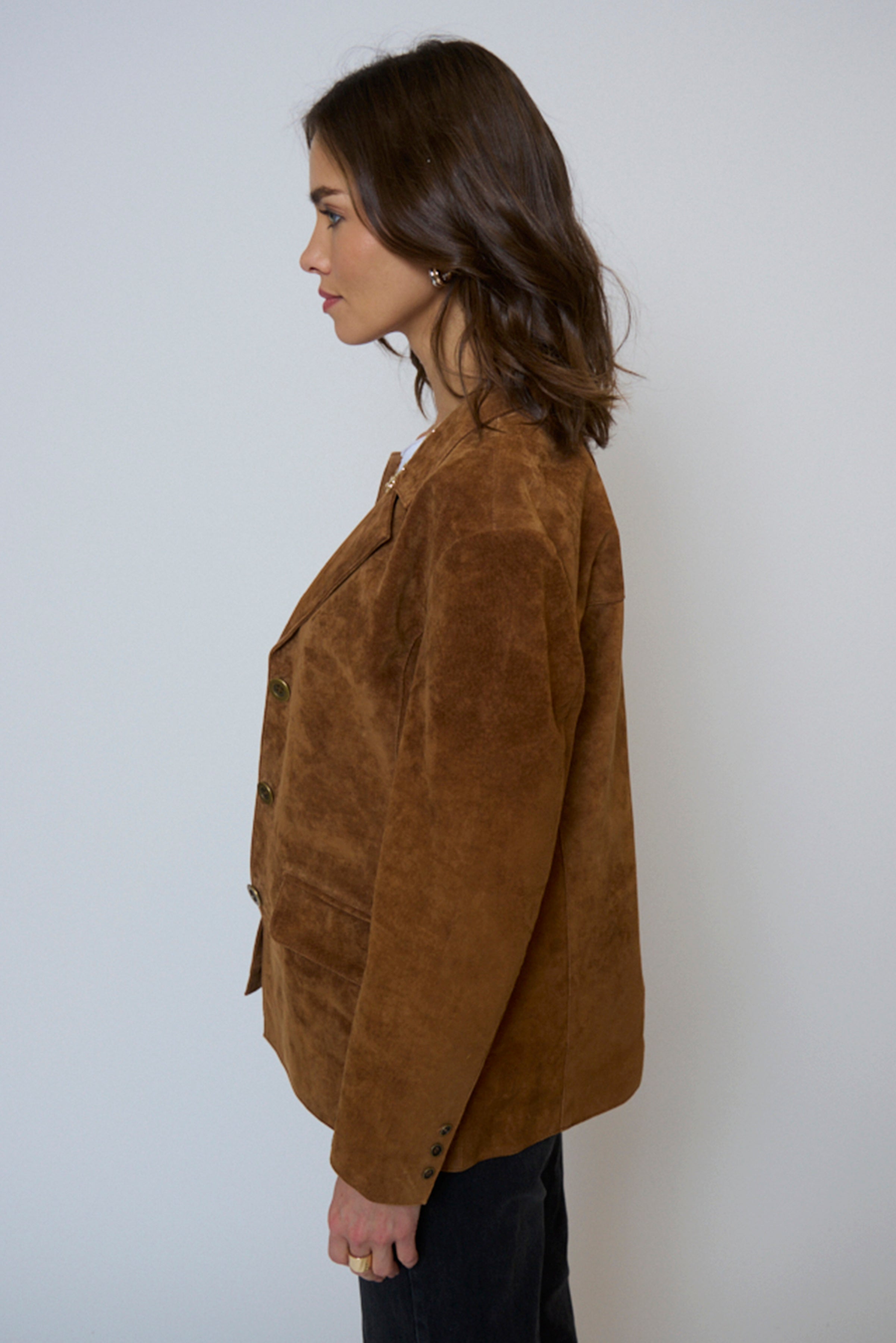 Atlas Suede Bf Blazer