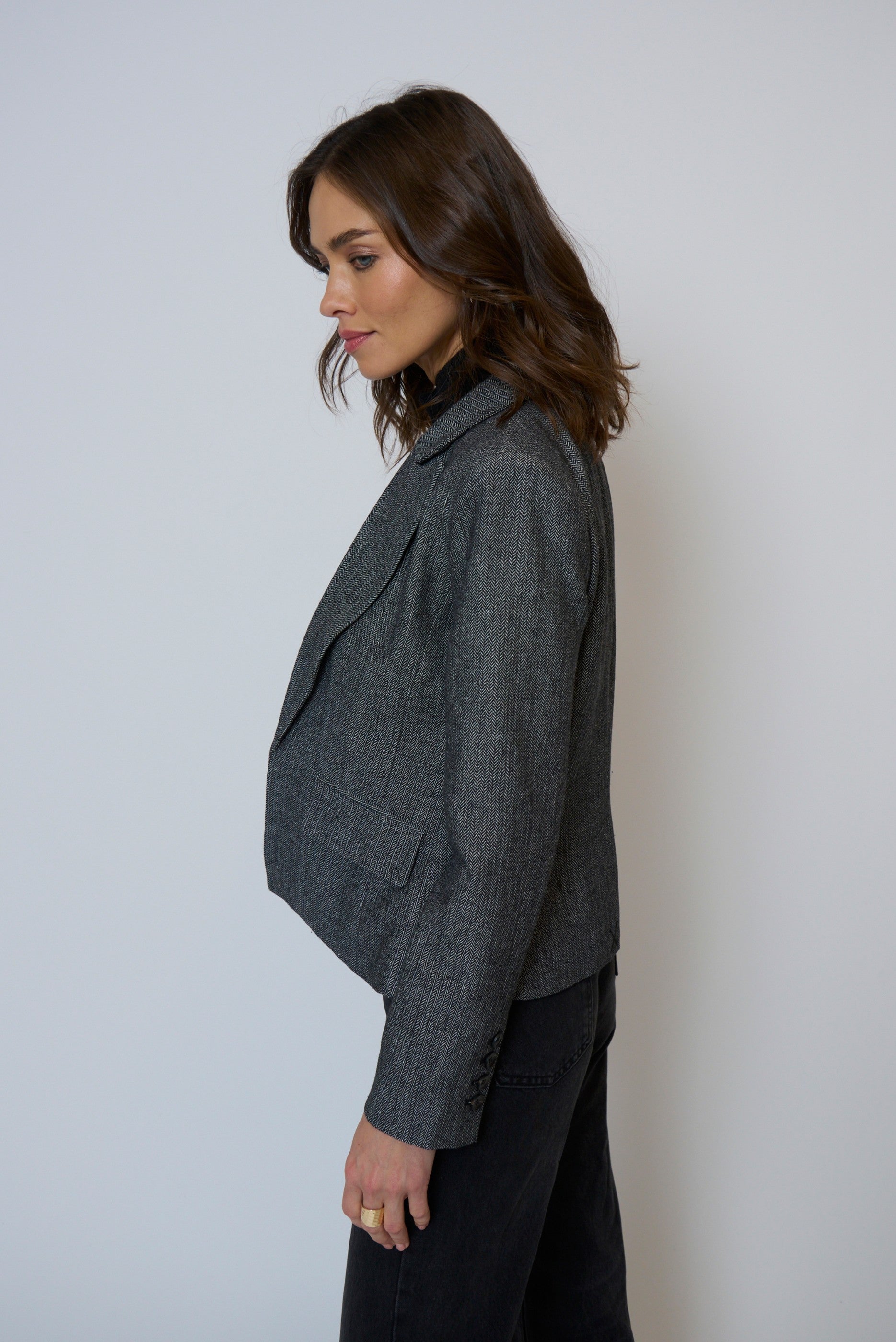 Billie Herringbone Jacket
