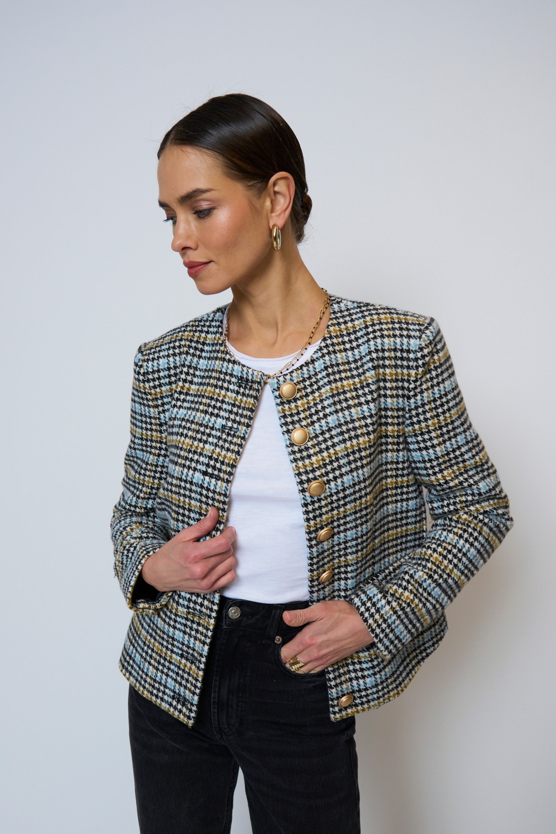 Billie Herringbone Jacket