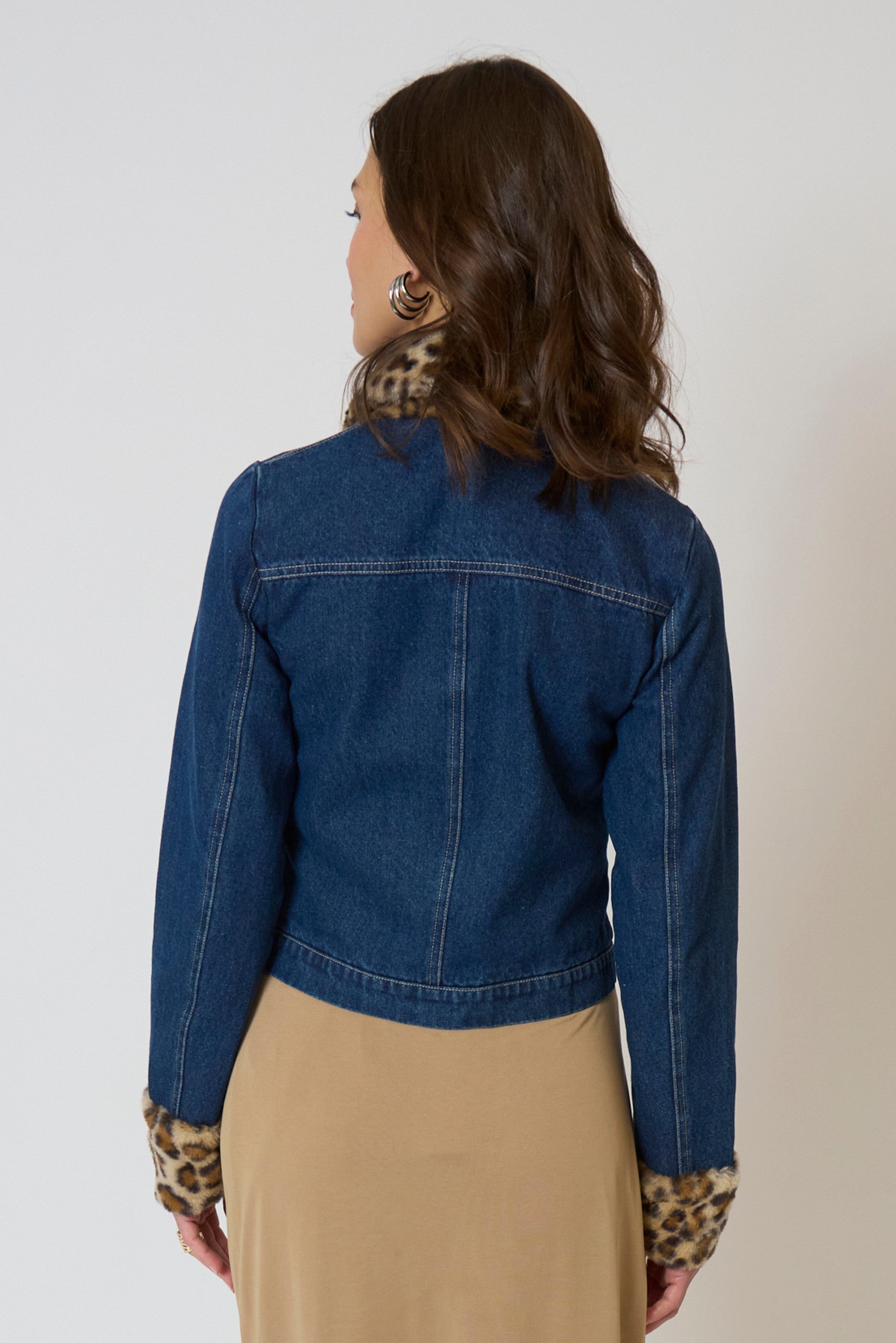 Gia Denim And Fur Jacket
