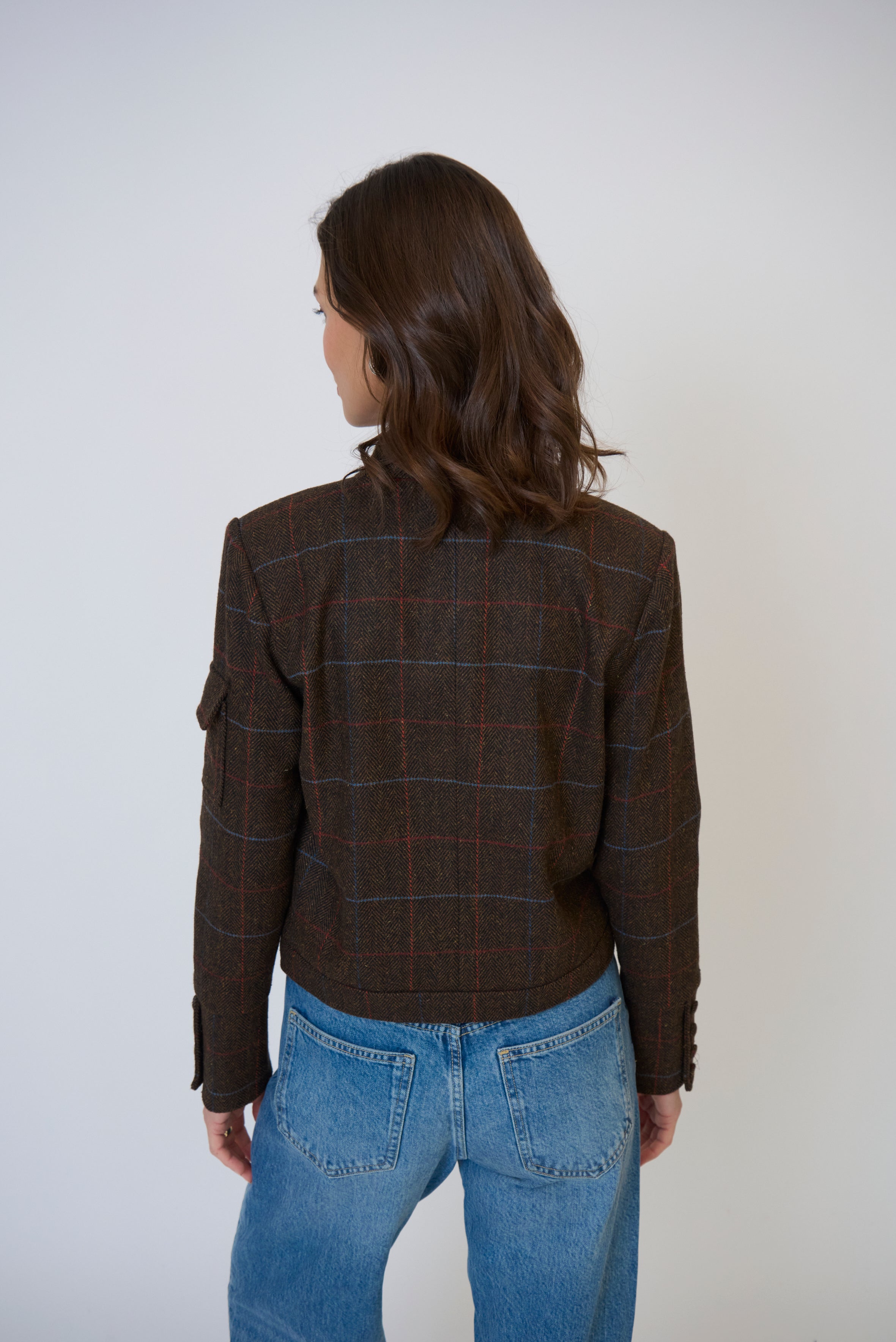 Eden Plaid Military Jacket