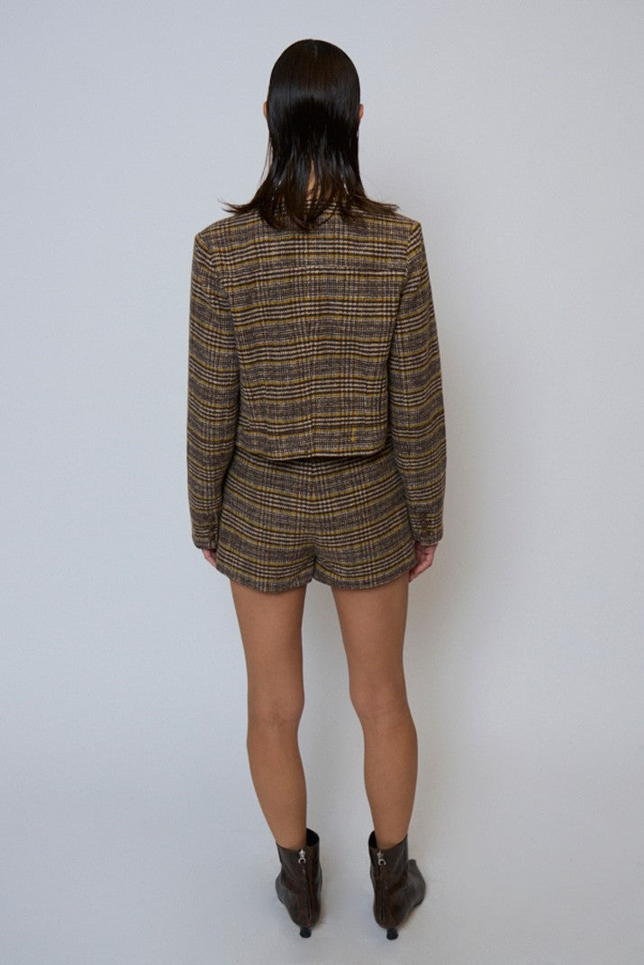 Billie Plaid Micro Short