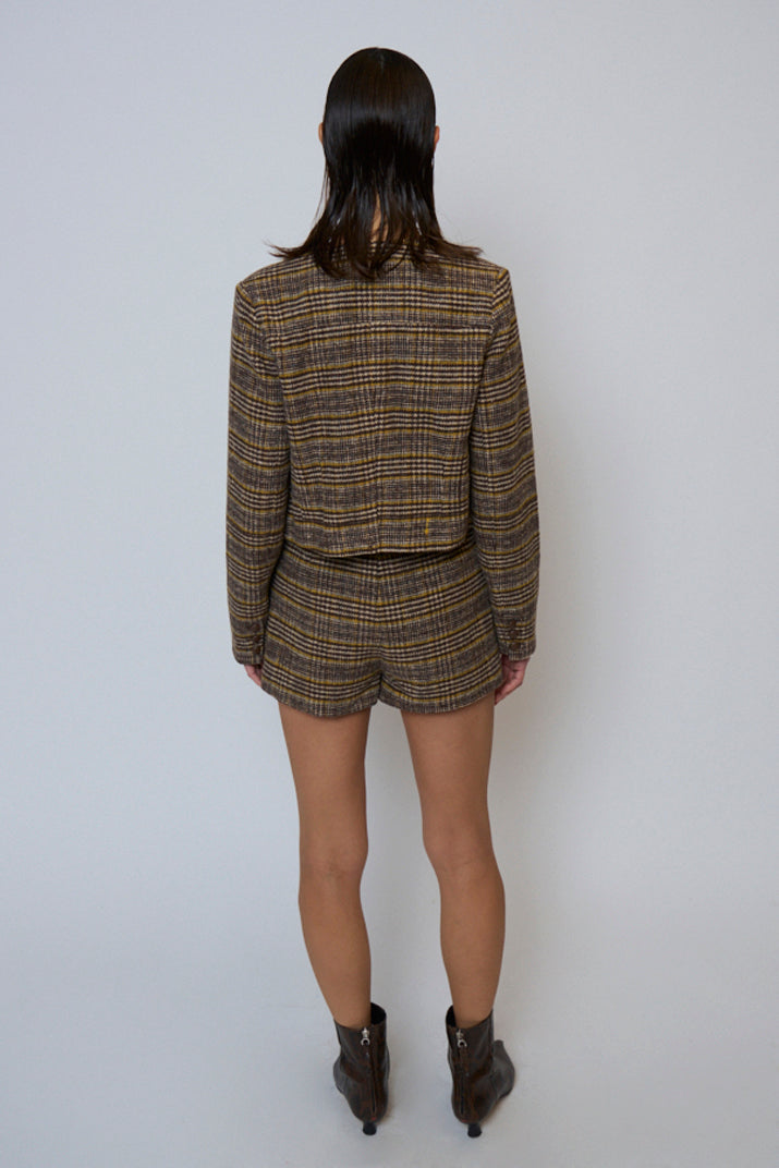 Billie Plaid Micro Short