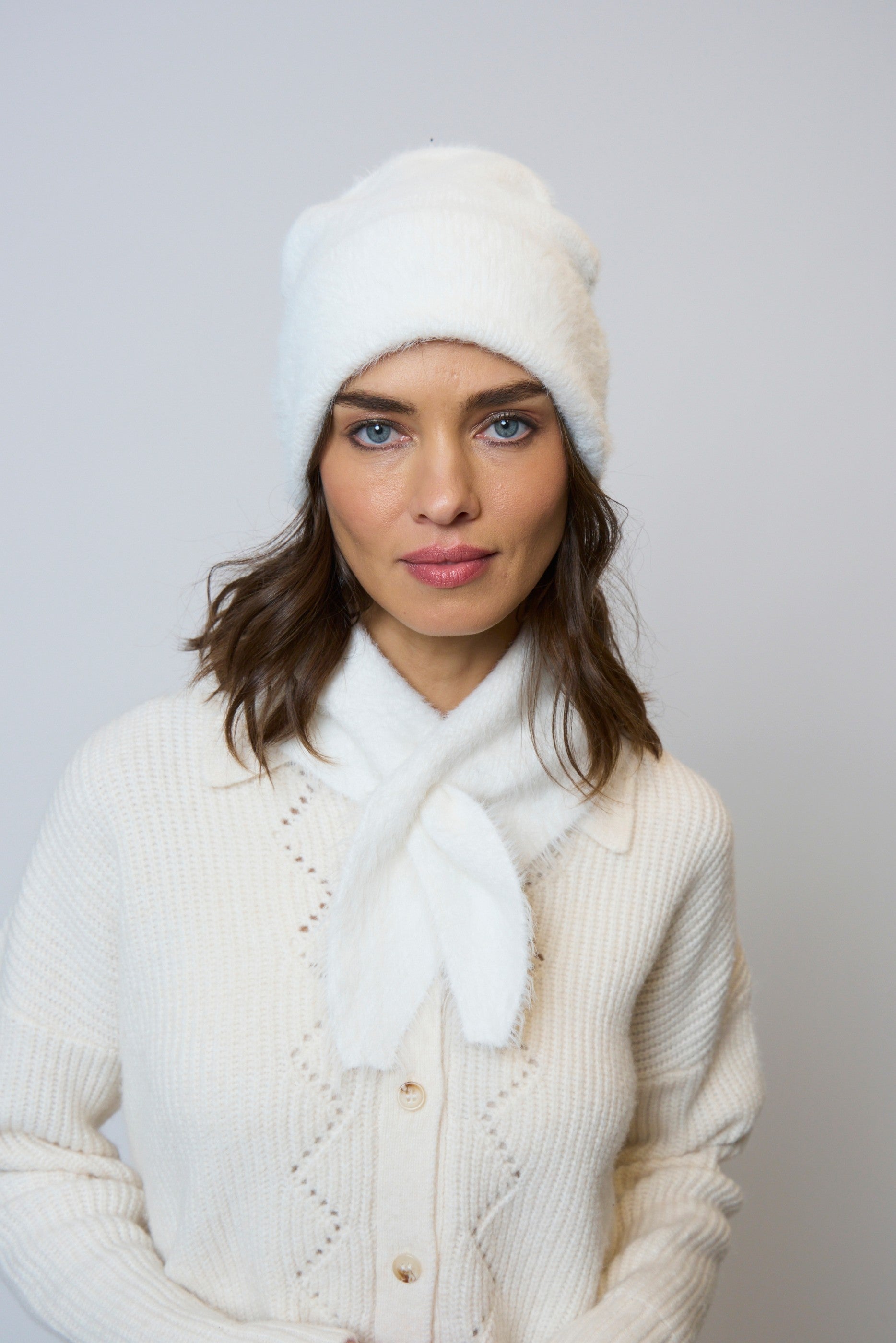 Hudson Eyelash Triangle Scarf