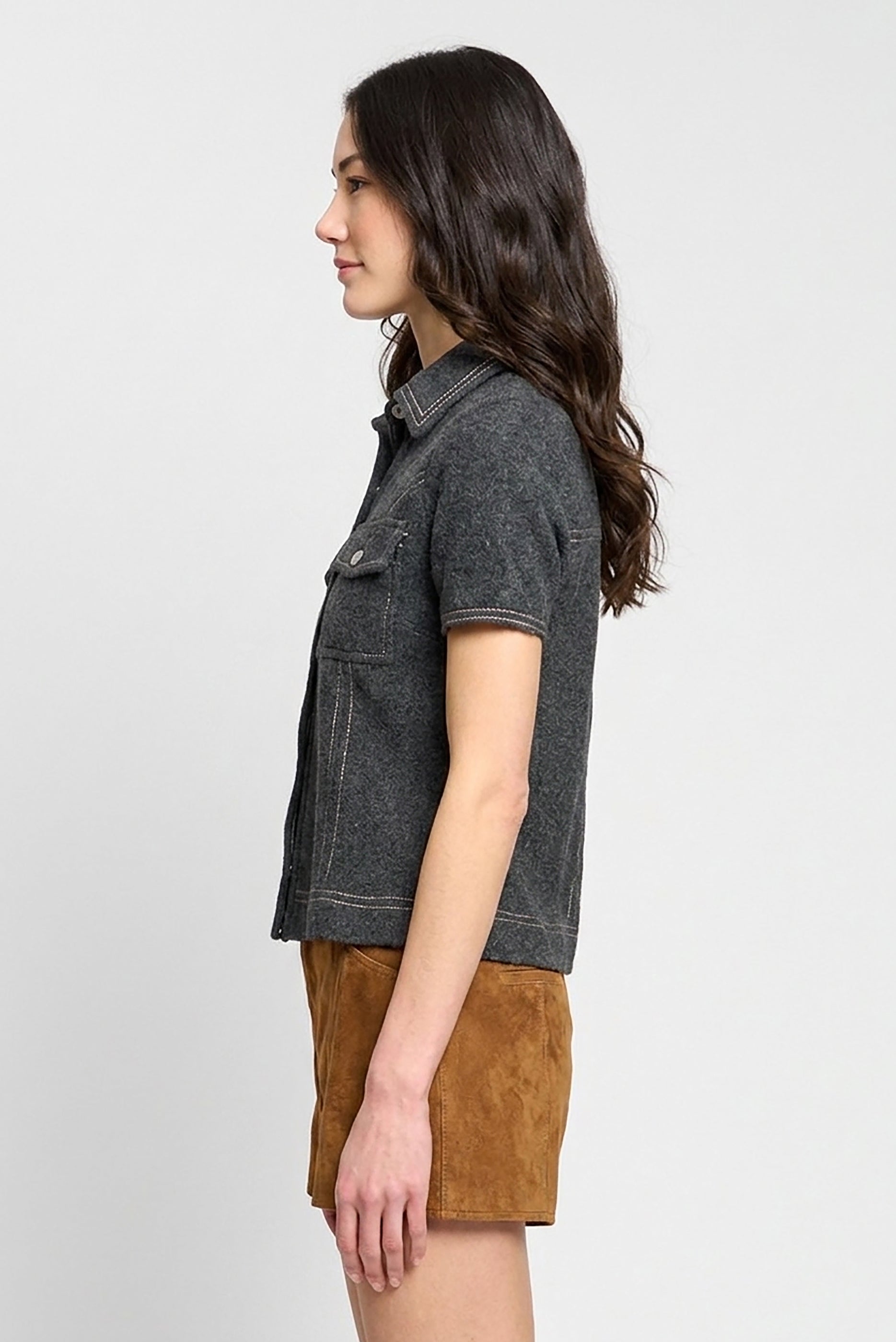 Sienna Western Short Sleeve Sweater