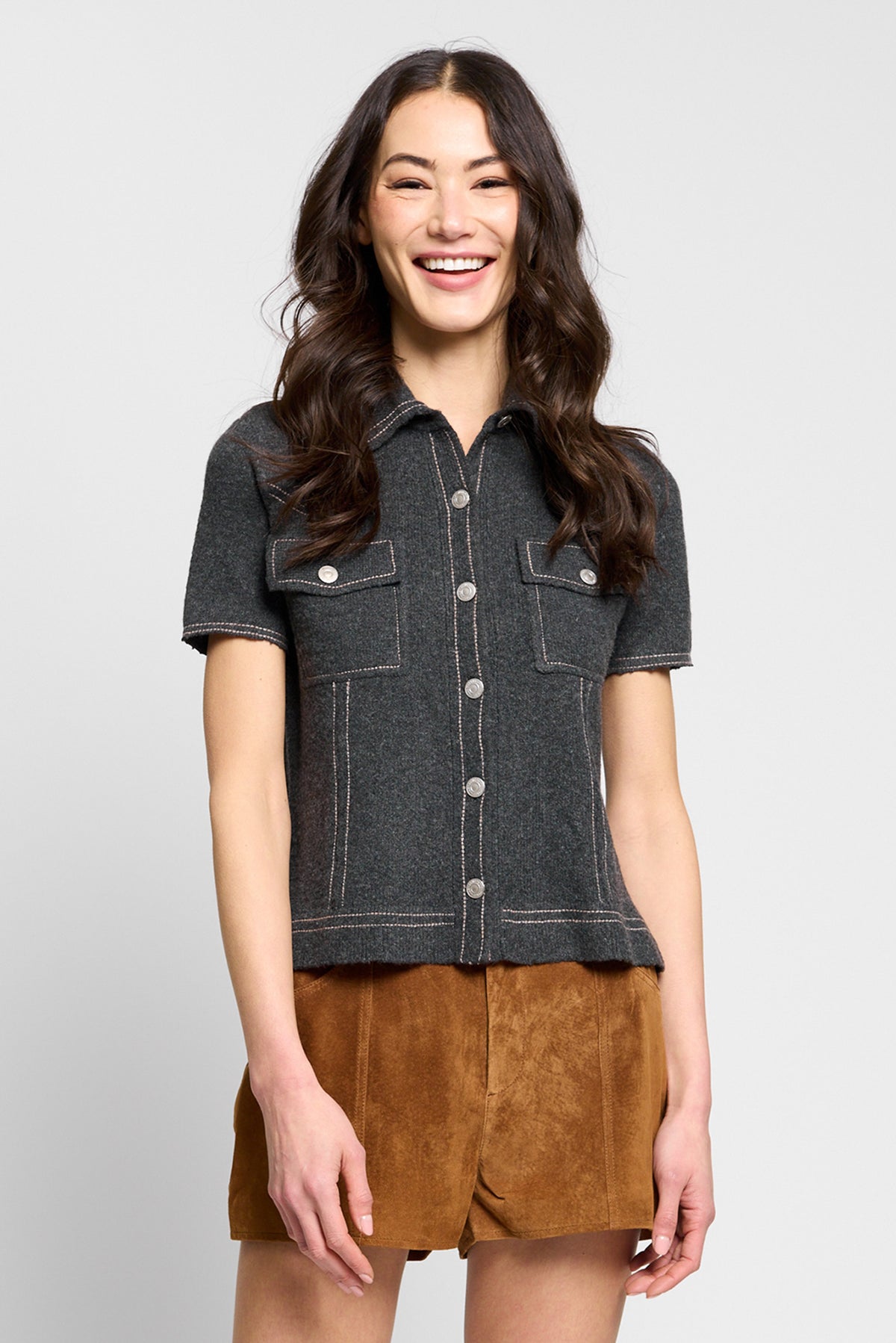 Sienna Western Short Sleeve Sweater