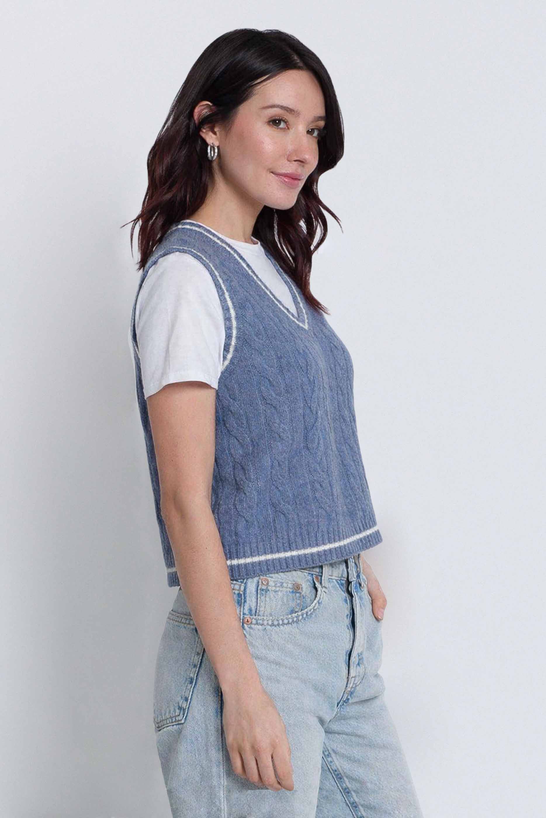 Coen Cable X Cns Layered Sweater