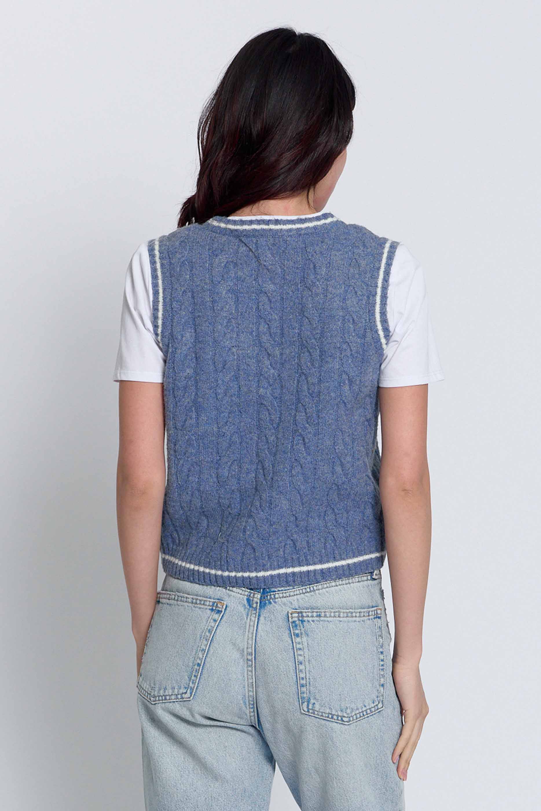 Coen Cable X Cns Layered Sweater