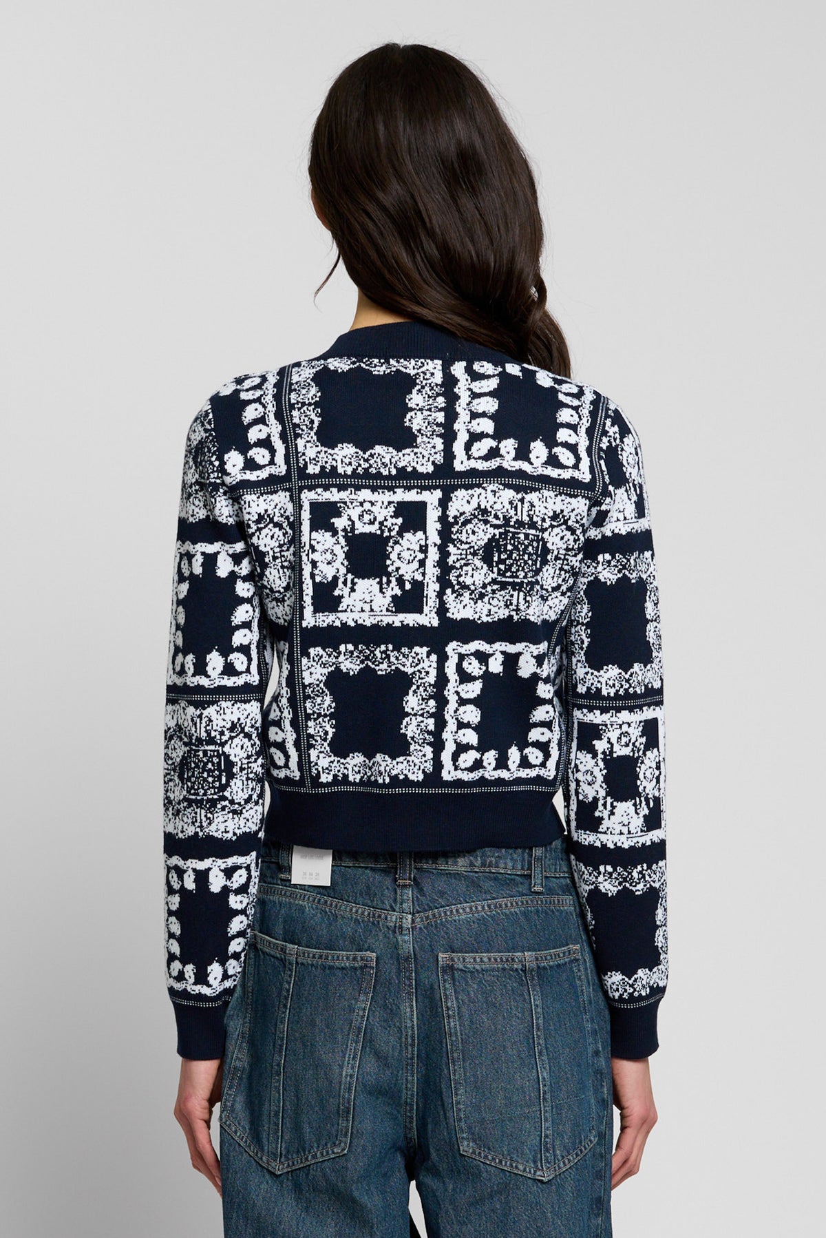Wren Bandana Printed Crew Cardigan