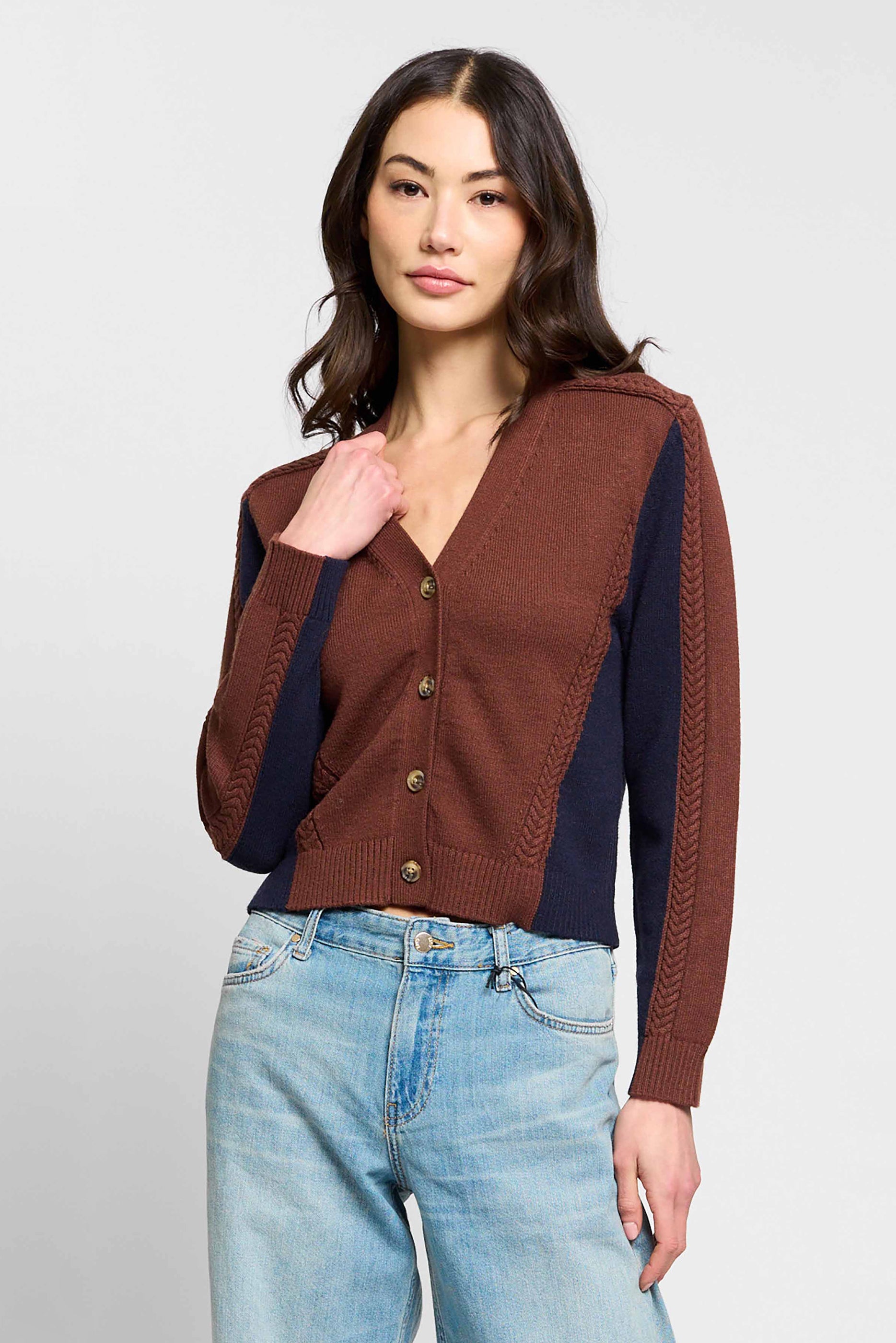 Isla Colorblocked Cardigan